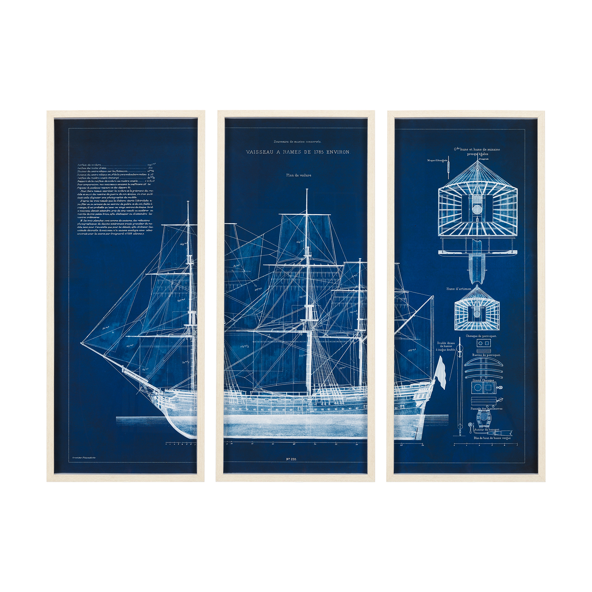 Antique Ship Blueprint IV (25 x 54)