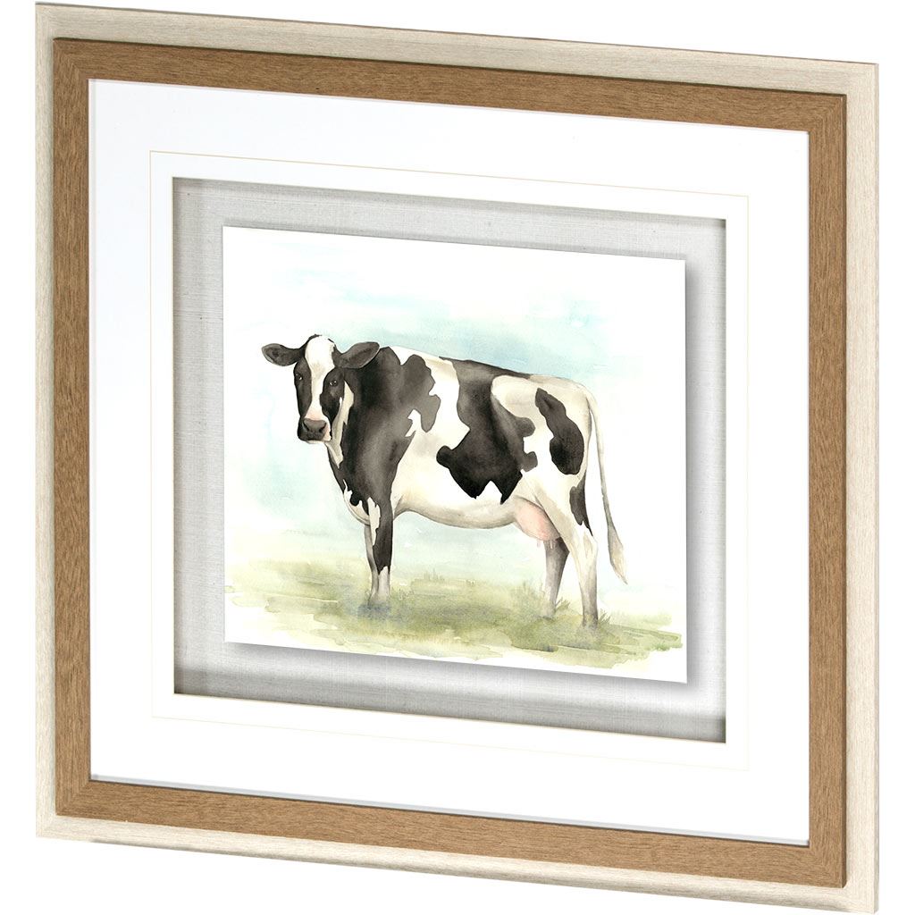 Watercolor Cow II (38 x 34)