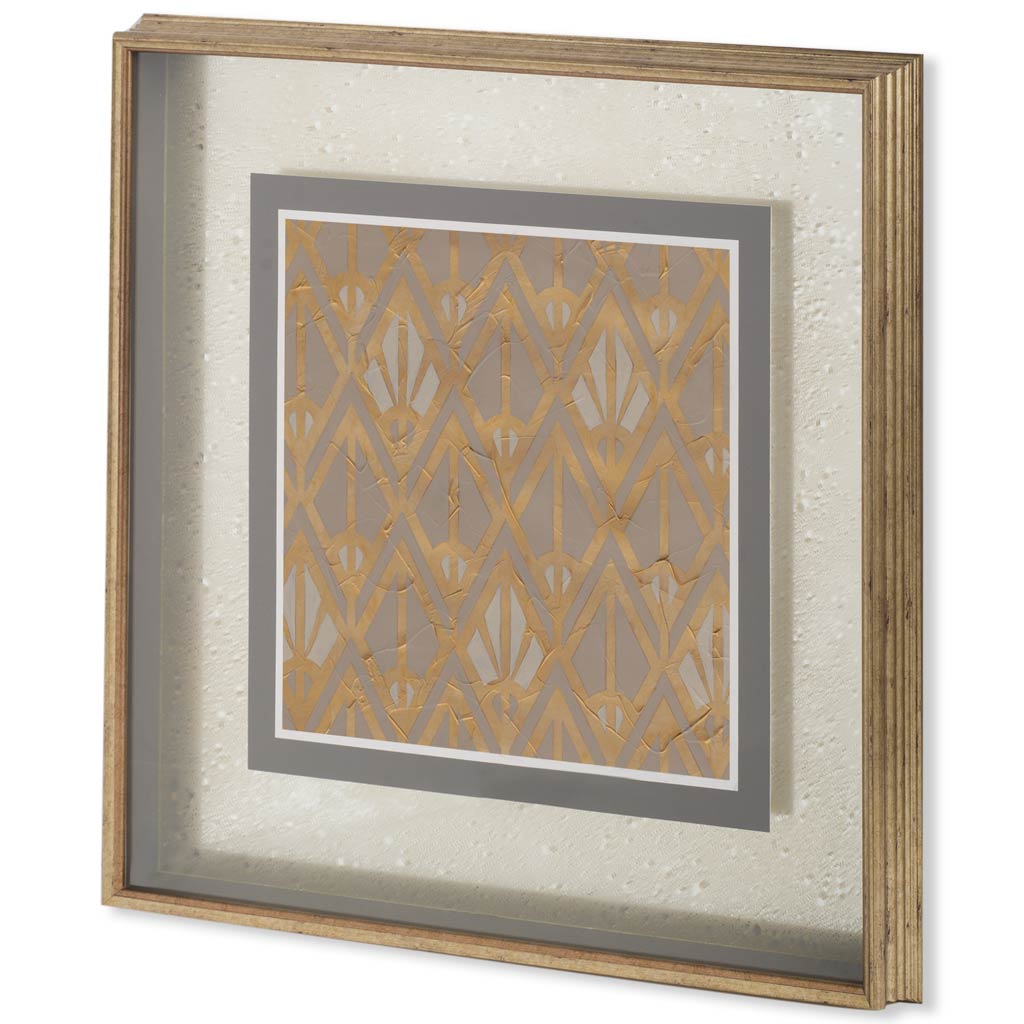 Non-Embellished Gilded Deco Motif V (32 x 32)