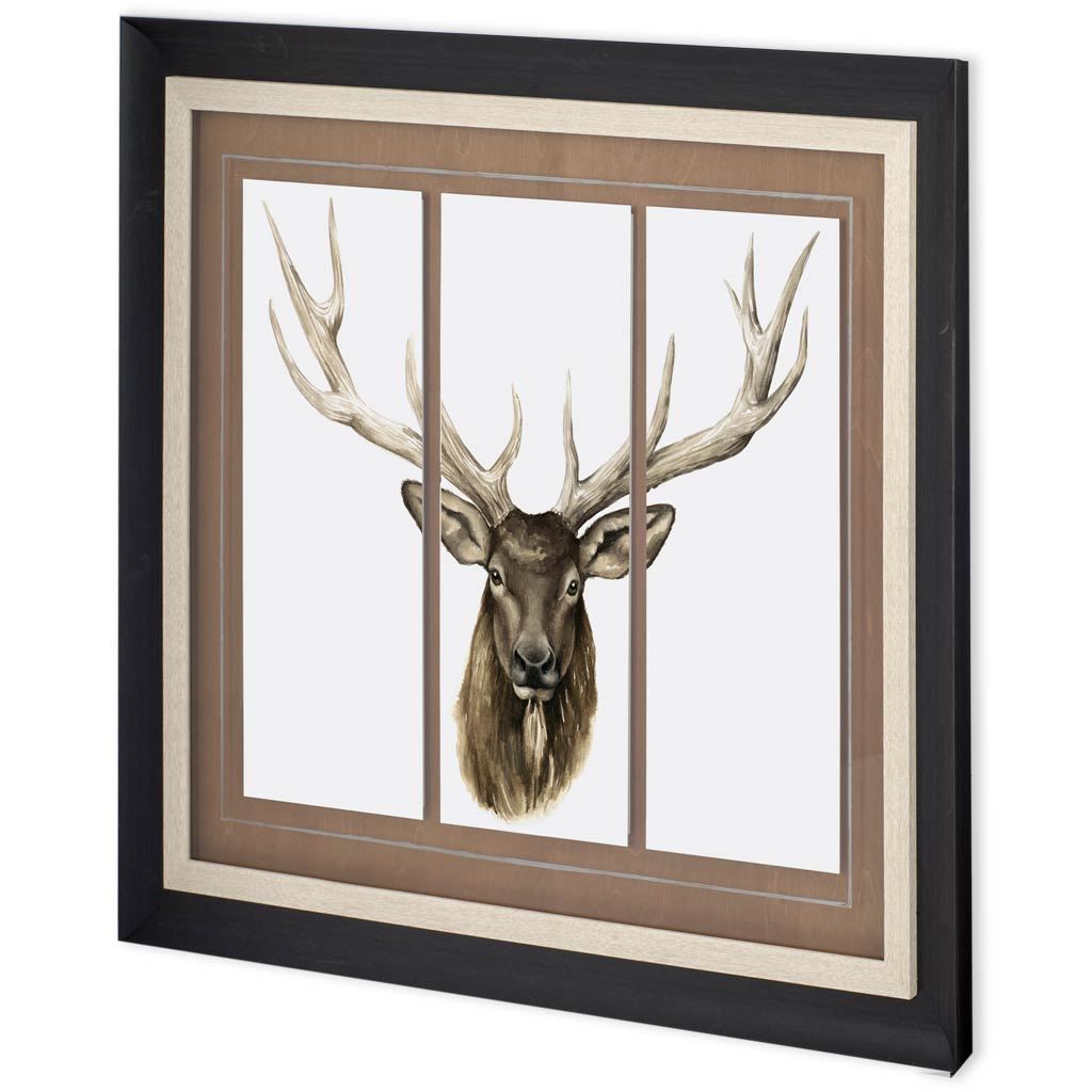 Triptych Elk  (42 x 53)