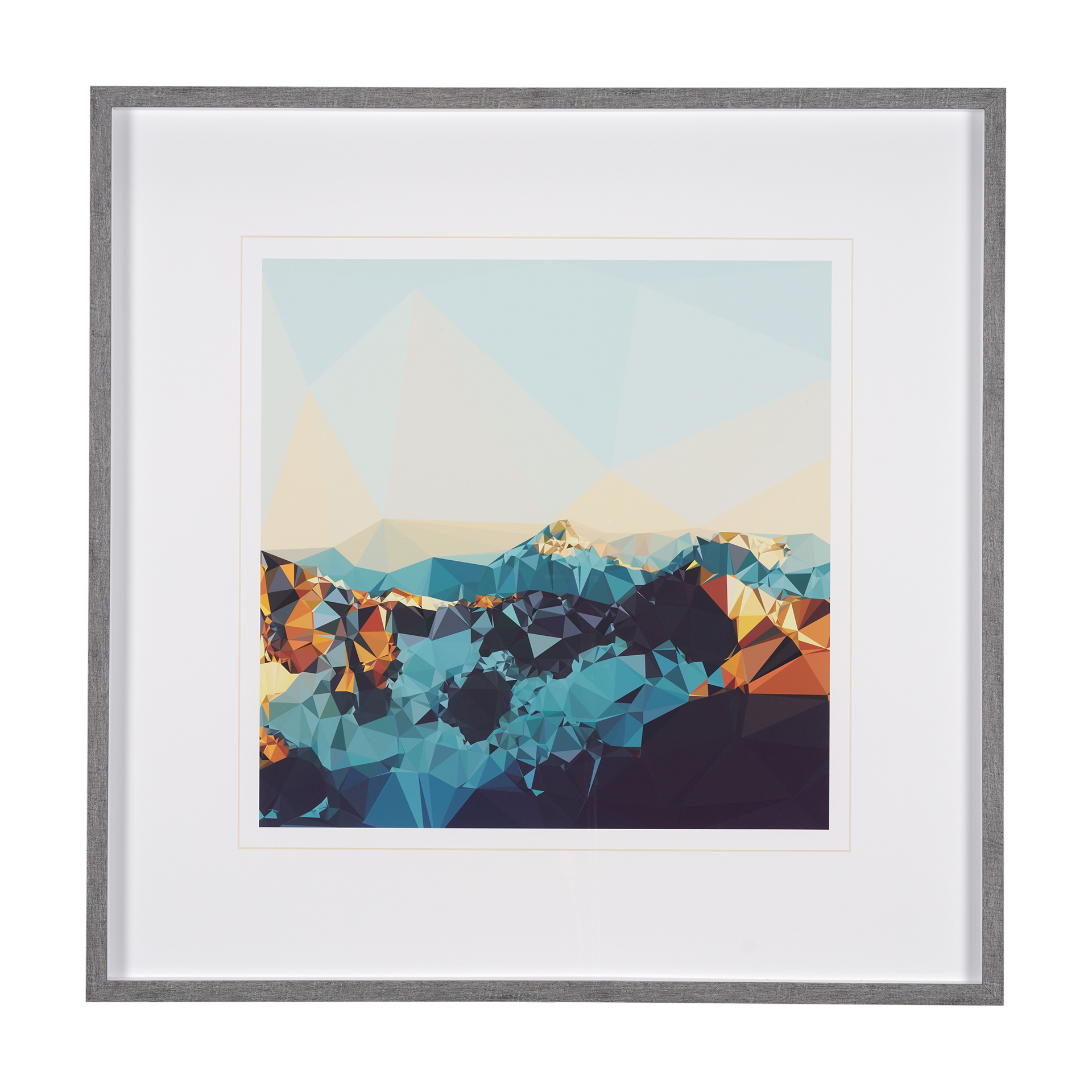 Fractal Mountain Sunset (40 x 40)