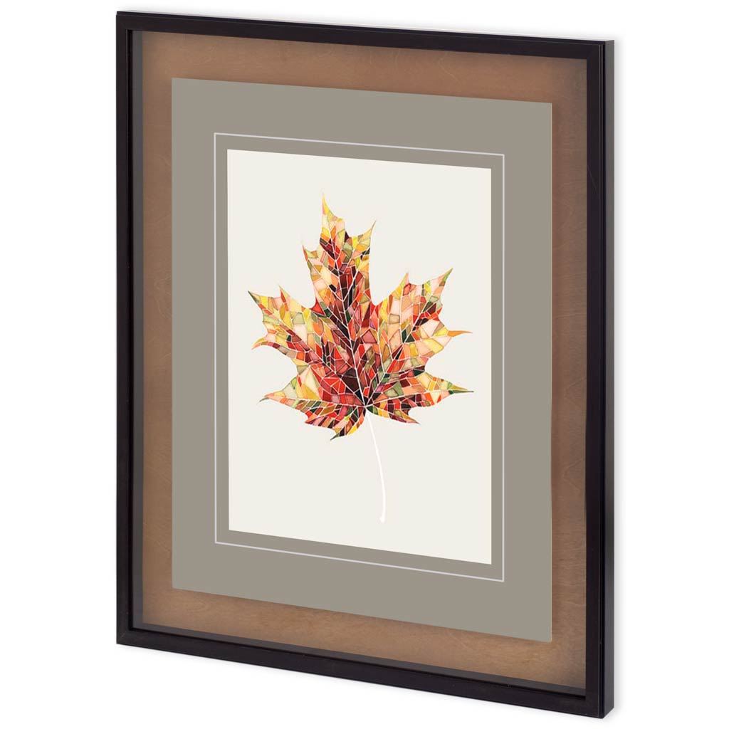 Fall Mosaic Leaf III (33 x 29)