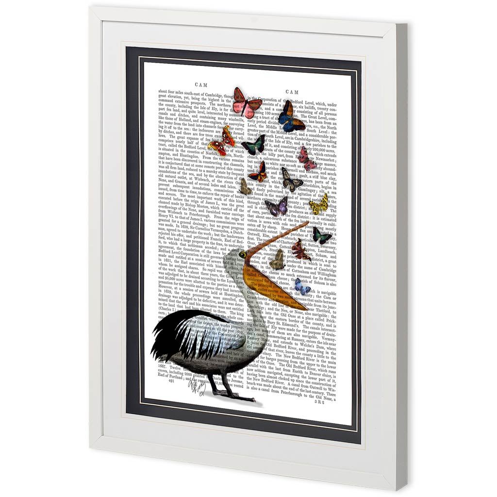 Custom Pelican & Butterflies (23 x 31)