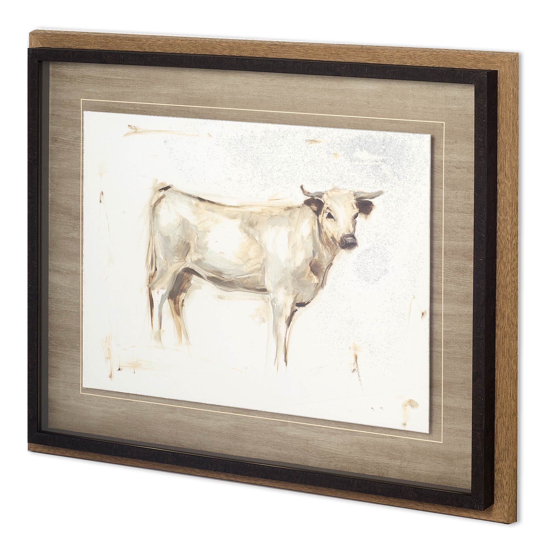 Custom White Cattle I (42 x 34)