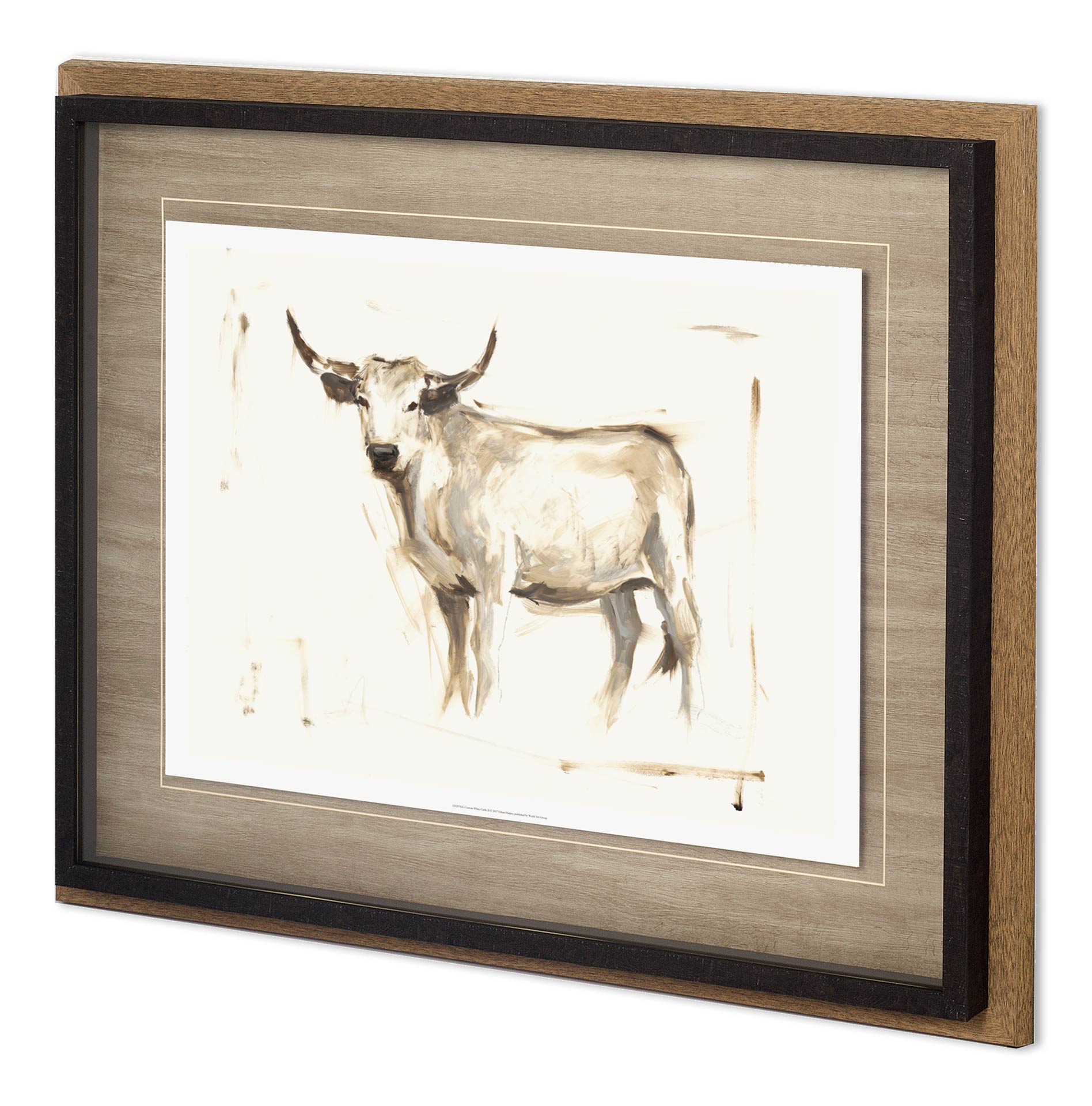 Custom White Cattle II (42 x 34)