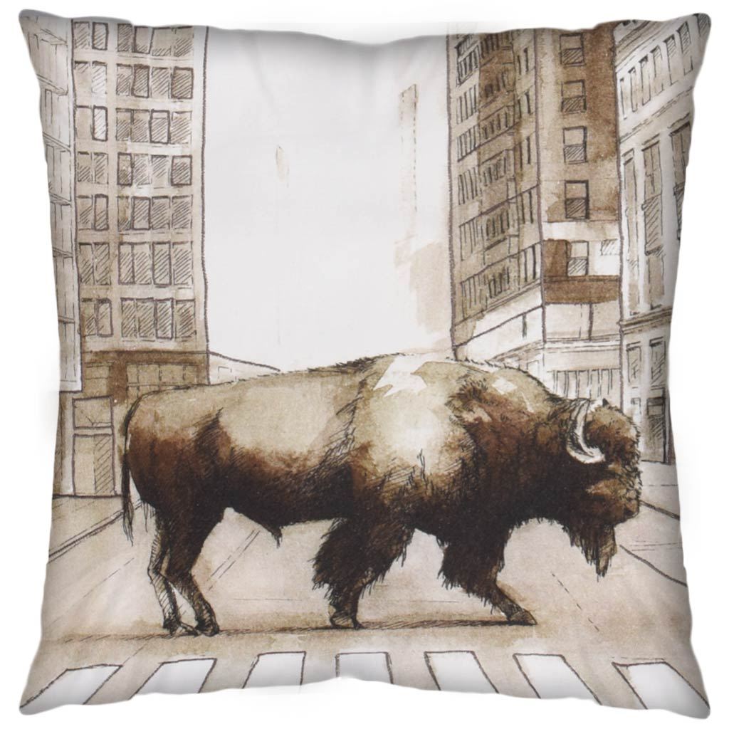 Brown Fabric | Bison | 18x18