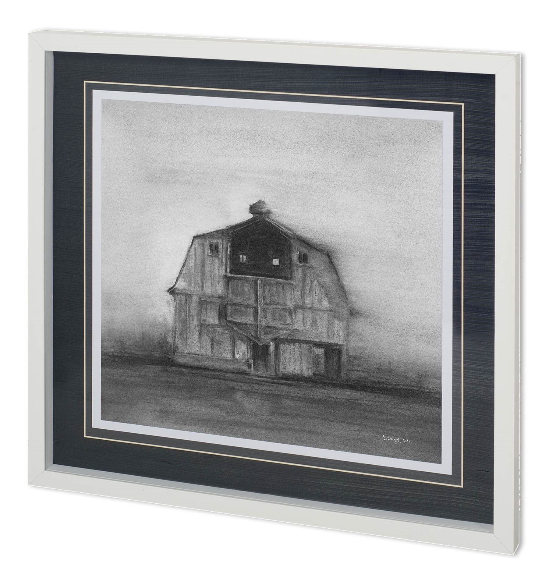 Barn House in Wind II (25 x 25)