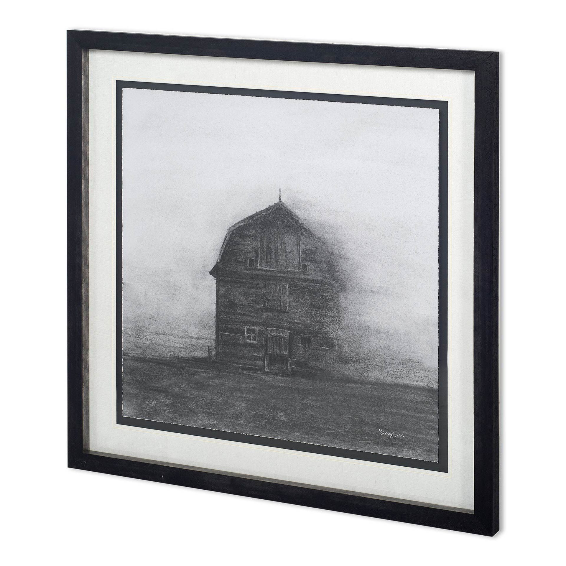 Barn House in Wind I (43 x 43)