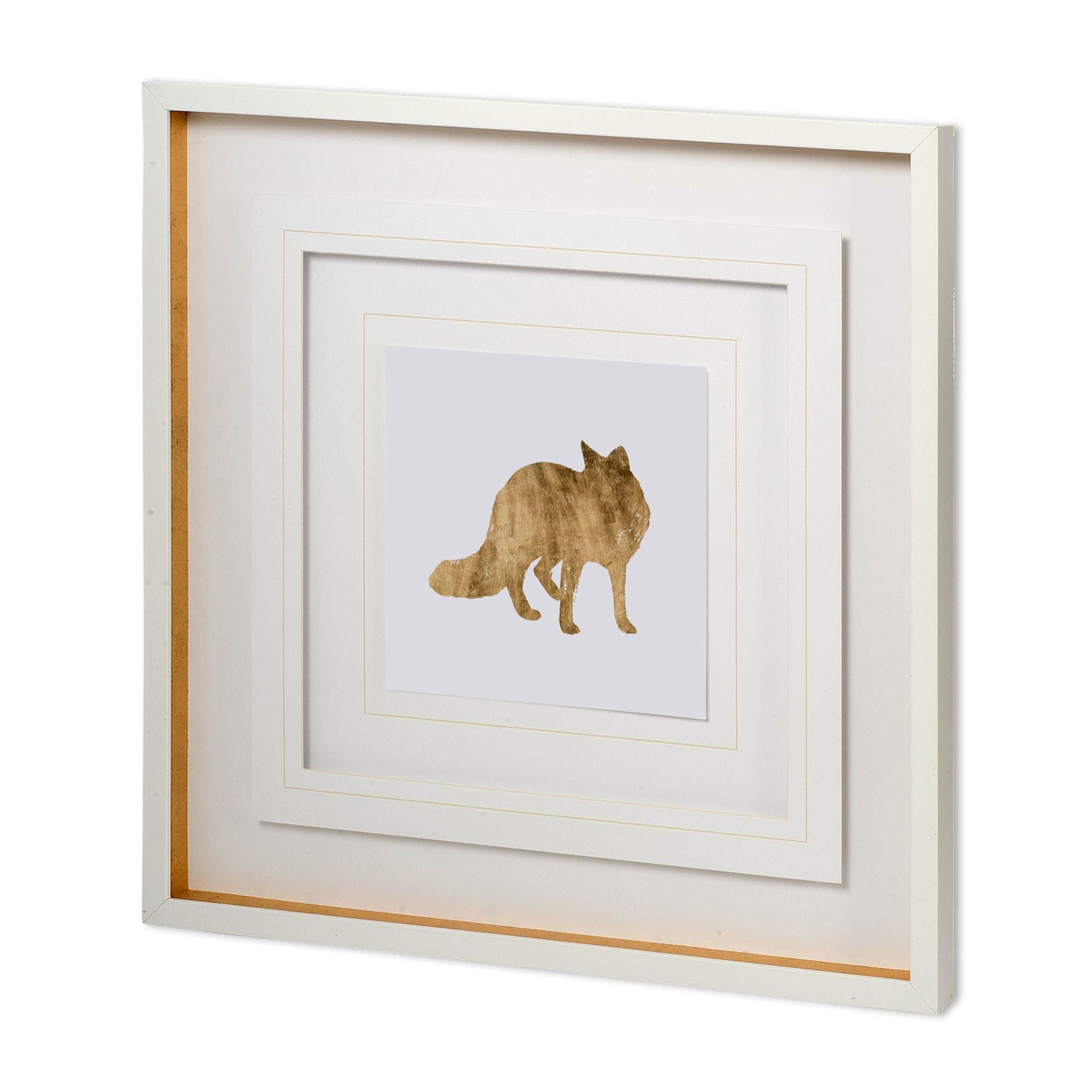 Brushed Gold Animals III (29 x 29)