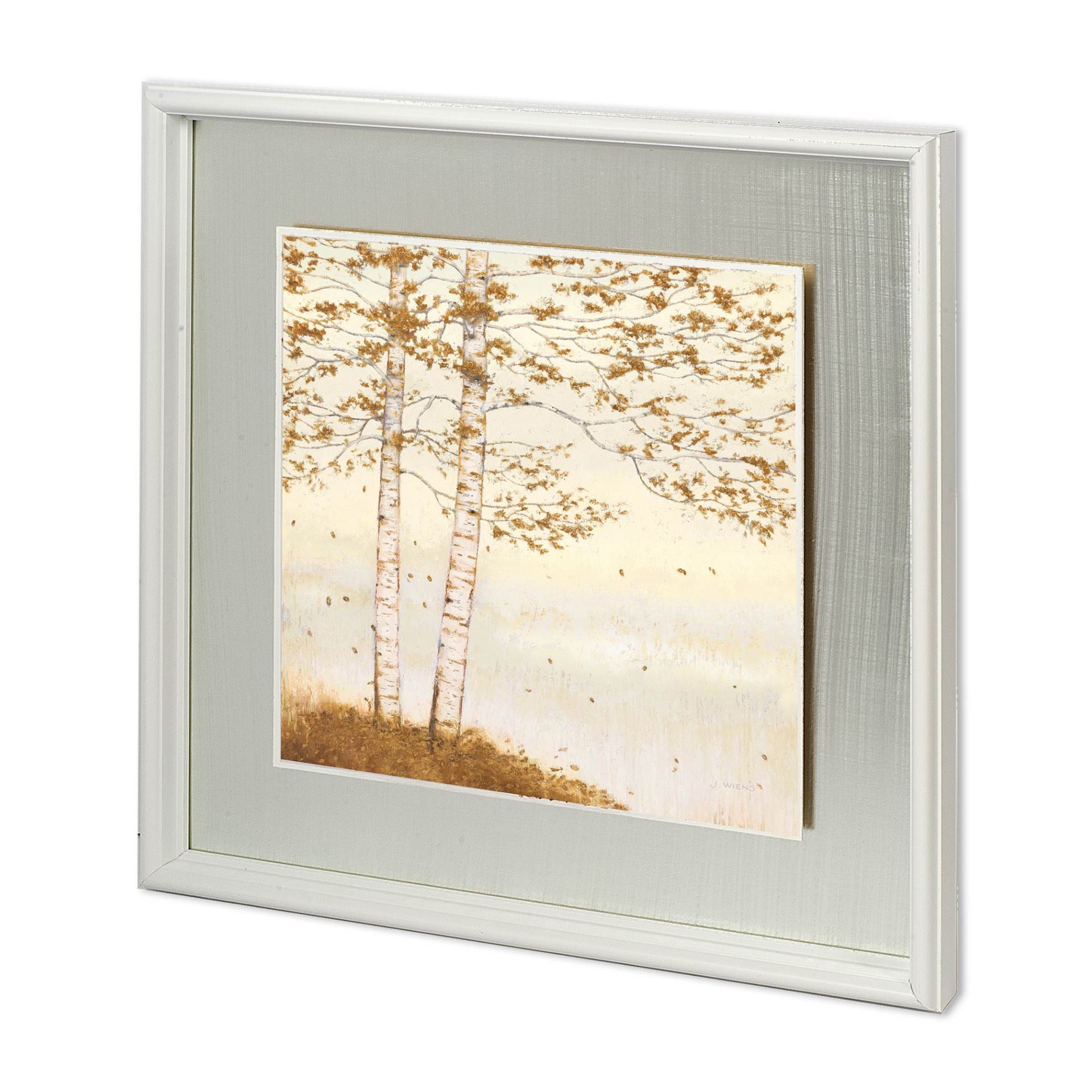 Golden Birch I Off White (28 x 28)