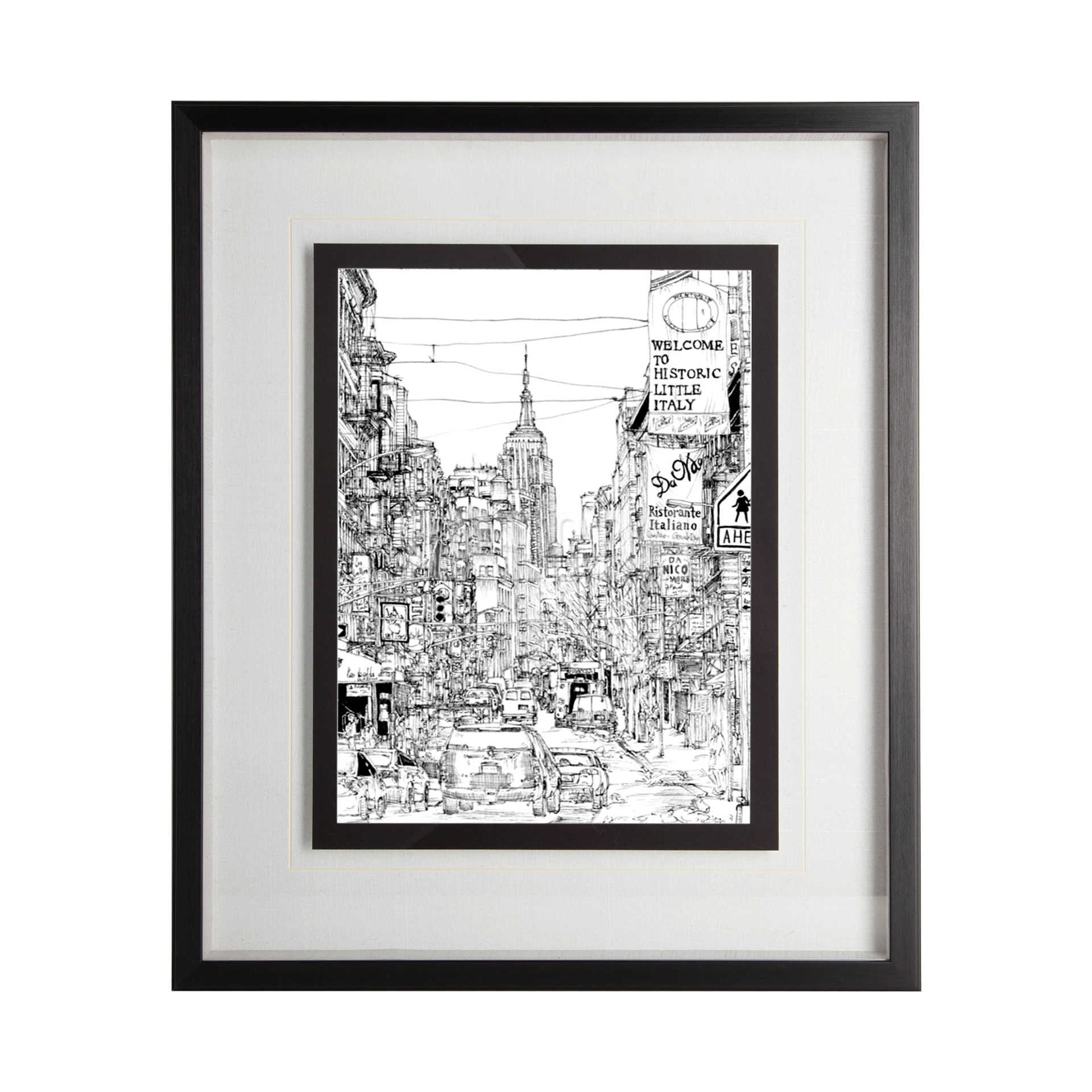 B&W City Scene II (21 x 25)