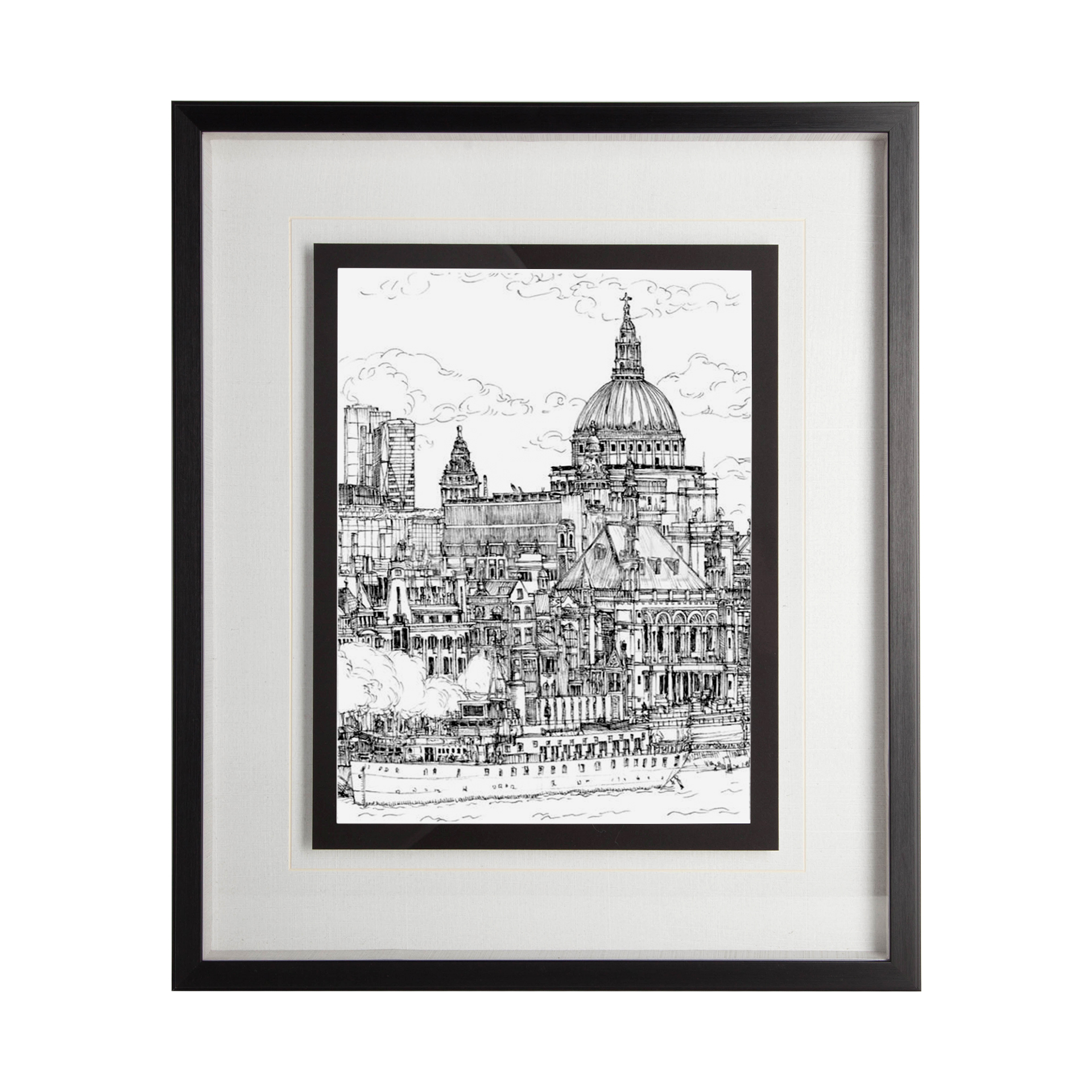 B&W City Scene X (21 x 25)