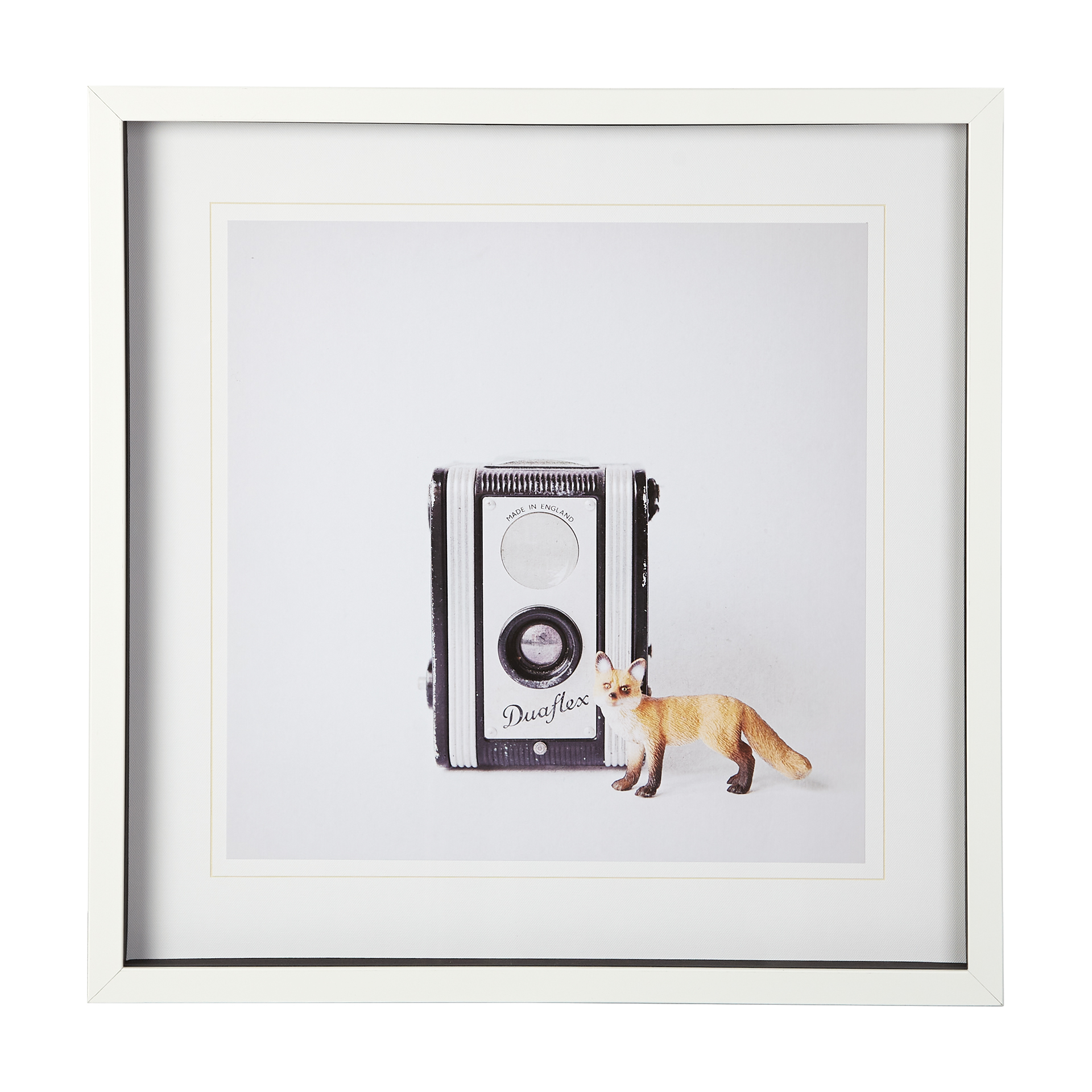 Fox & Vintage Camera (25 x 25)