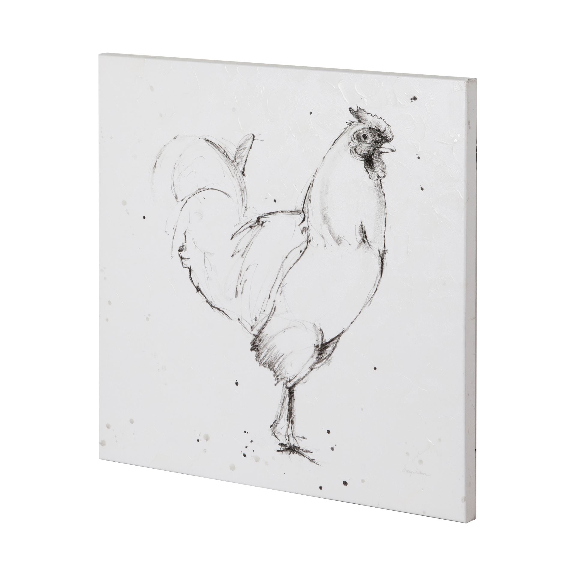 Rooster II Dark Square (44 x 44)