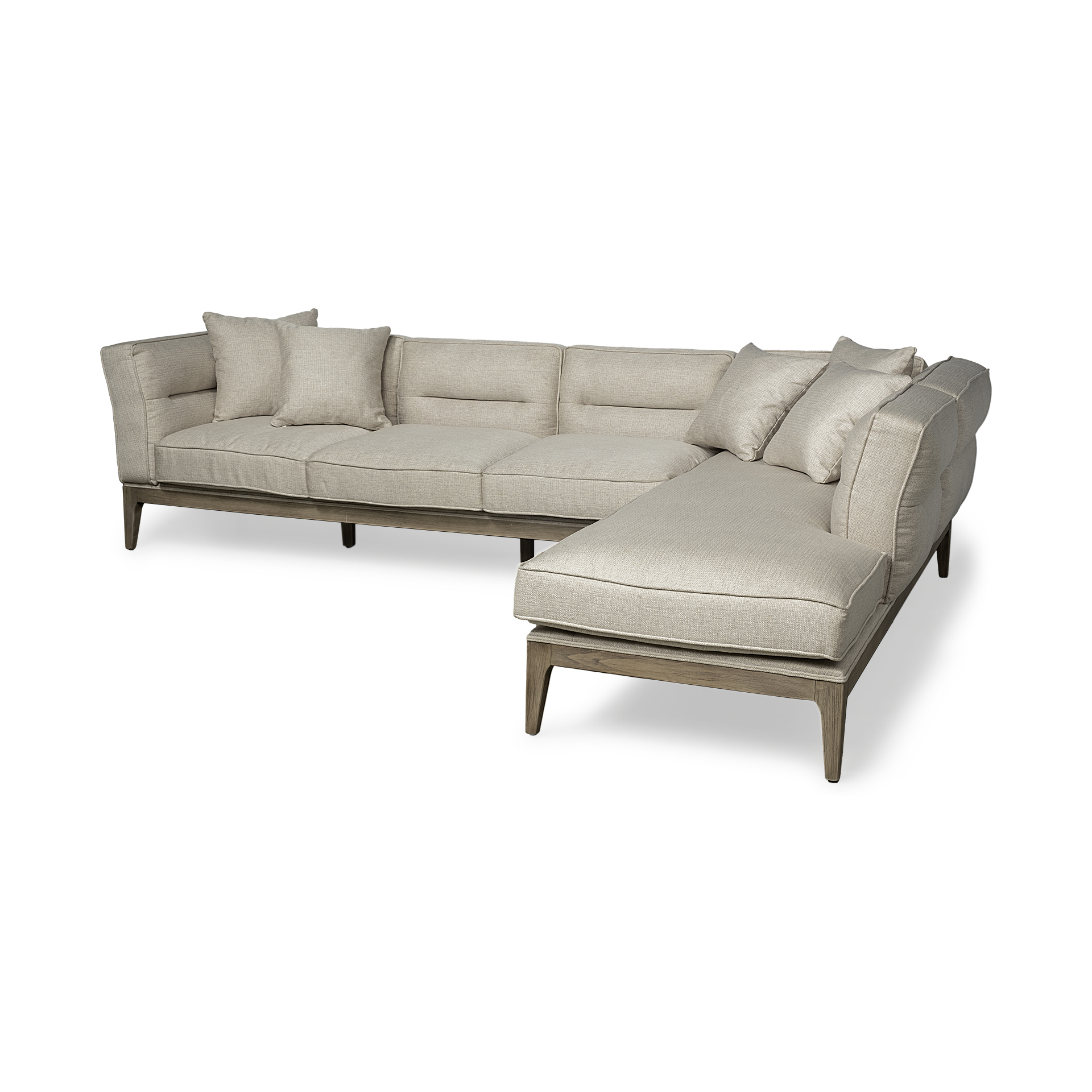 Beige Fabric | Right Chaise