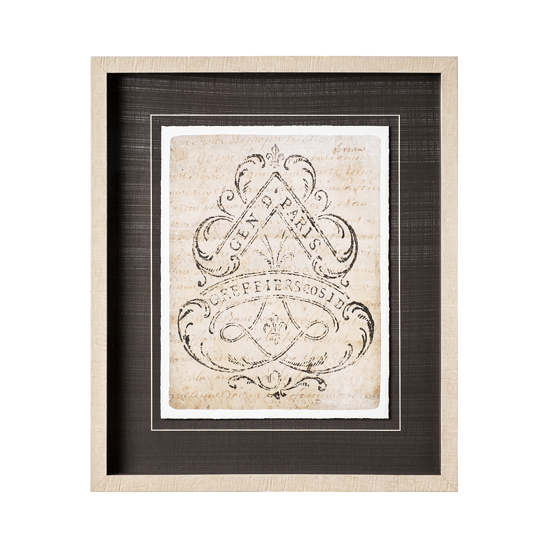 Letter Crest I Vintage v2 (21 x 25)