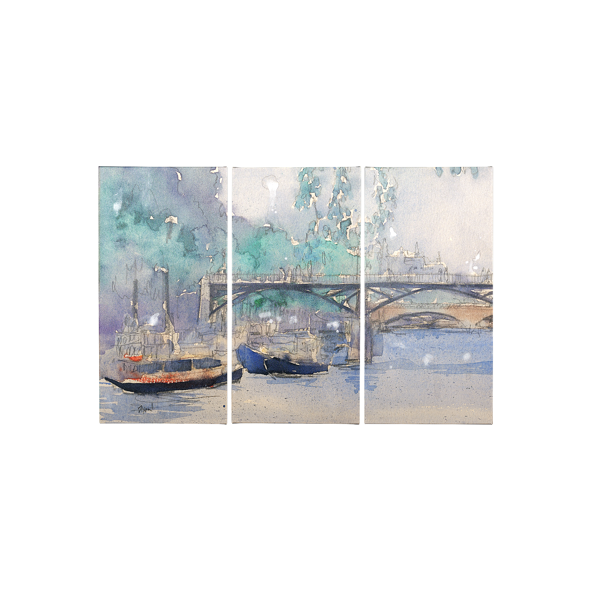 Venice Watercolors (Set 3) (20 x 40)