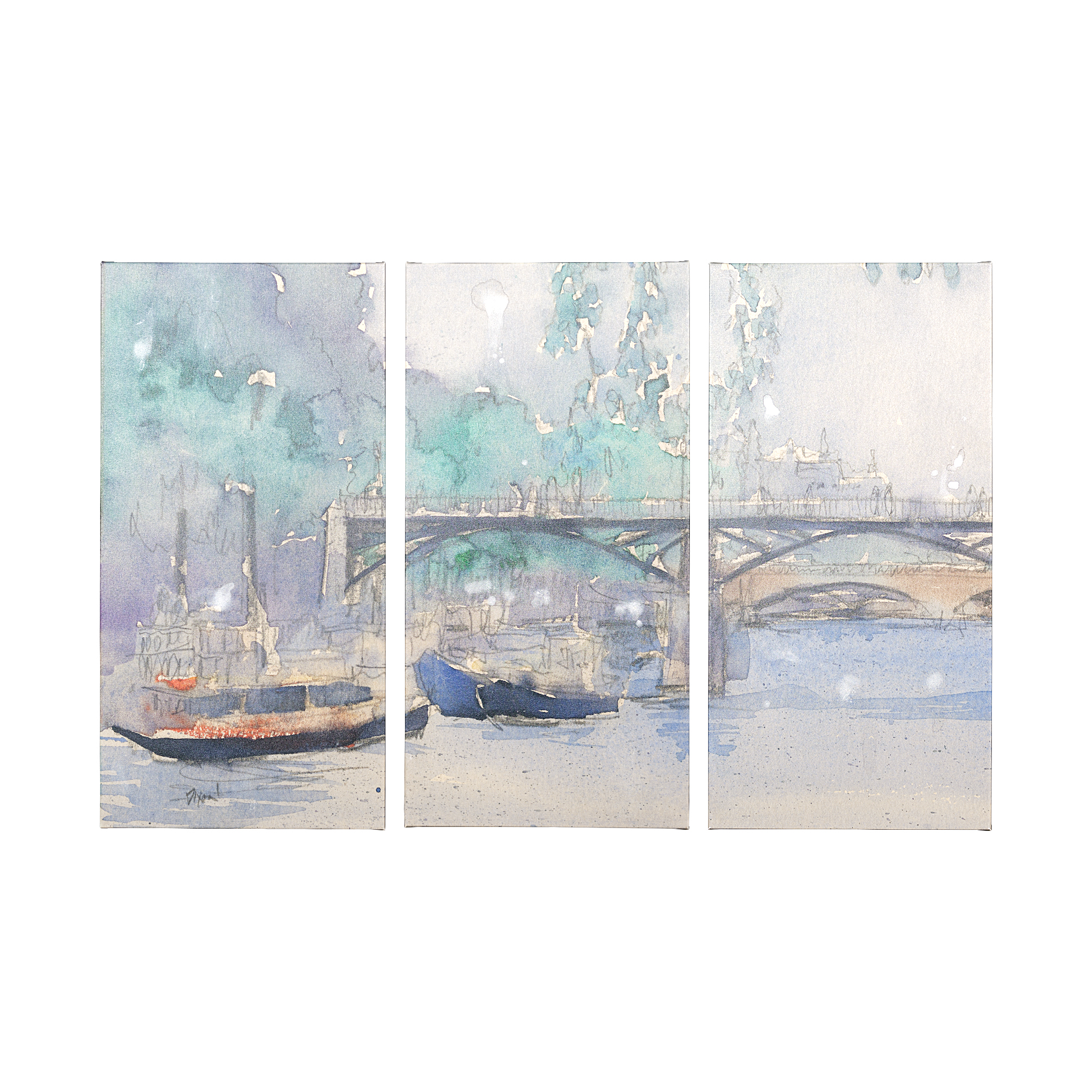 Venice Watercolors (Set 3) (30 x 60)