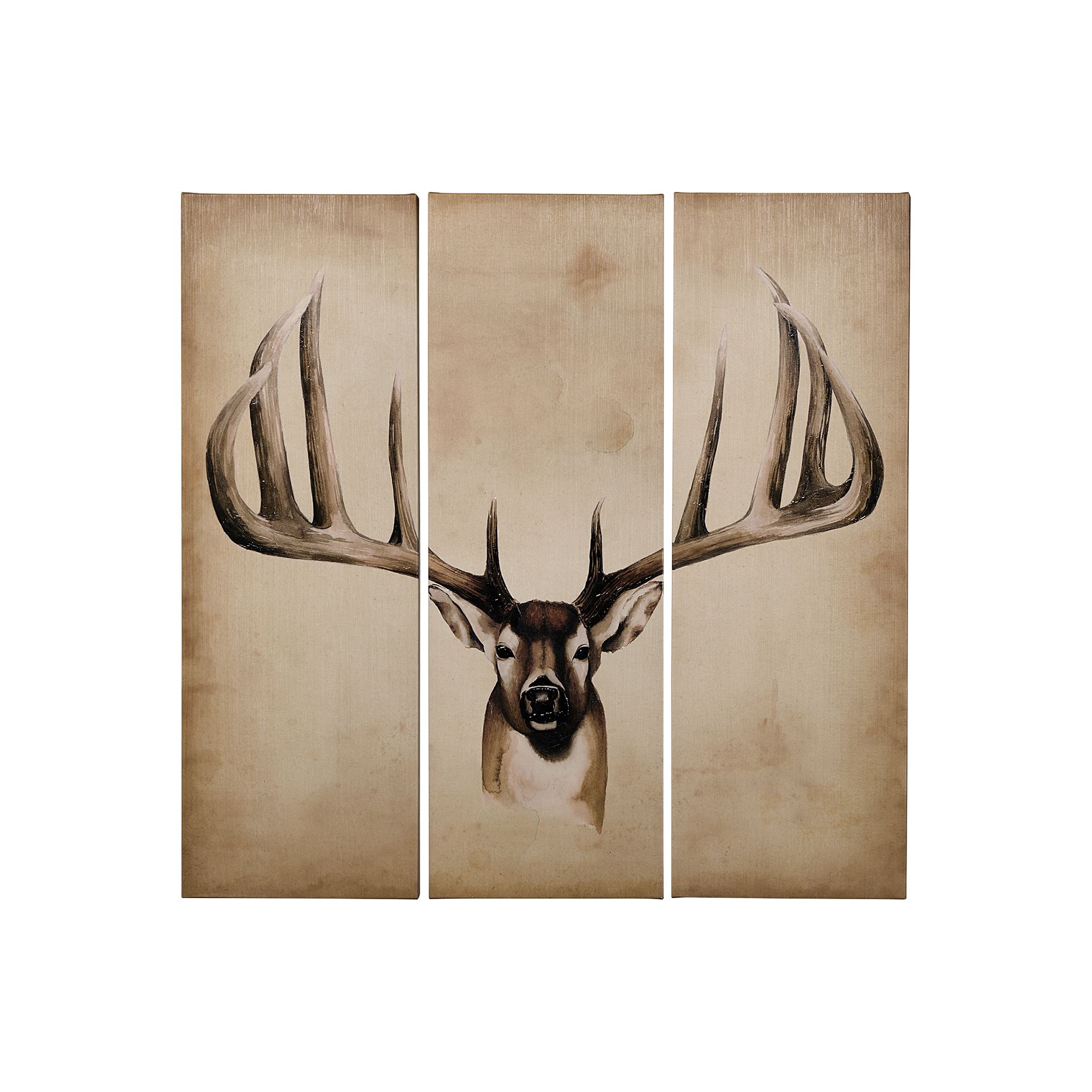 Triptych Whitetail (Set 3) (17 x 51)