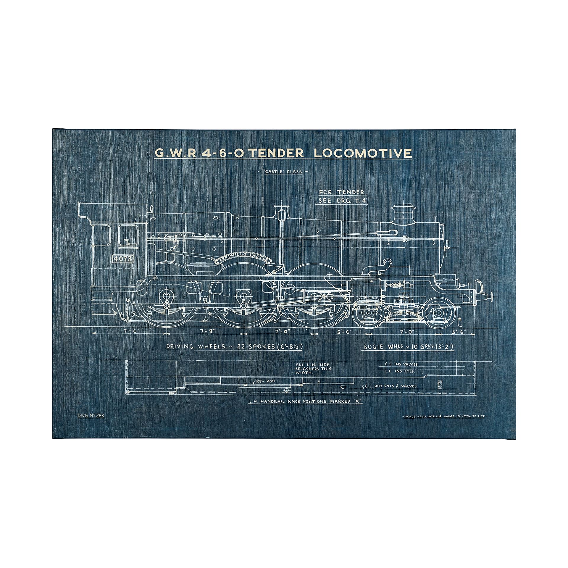 Locomotive Blueprint I (60 x 40)