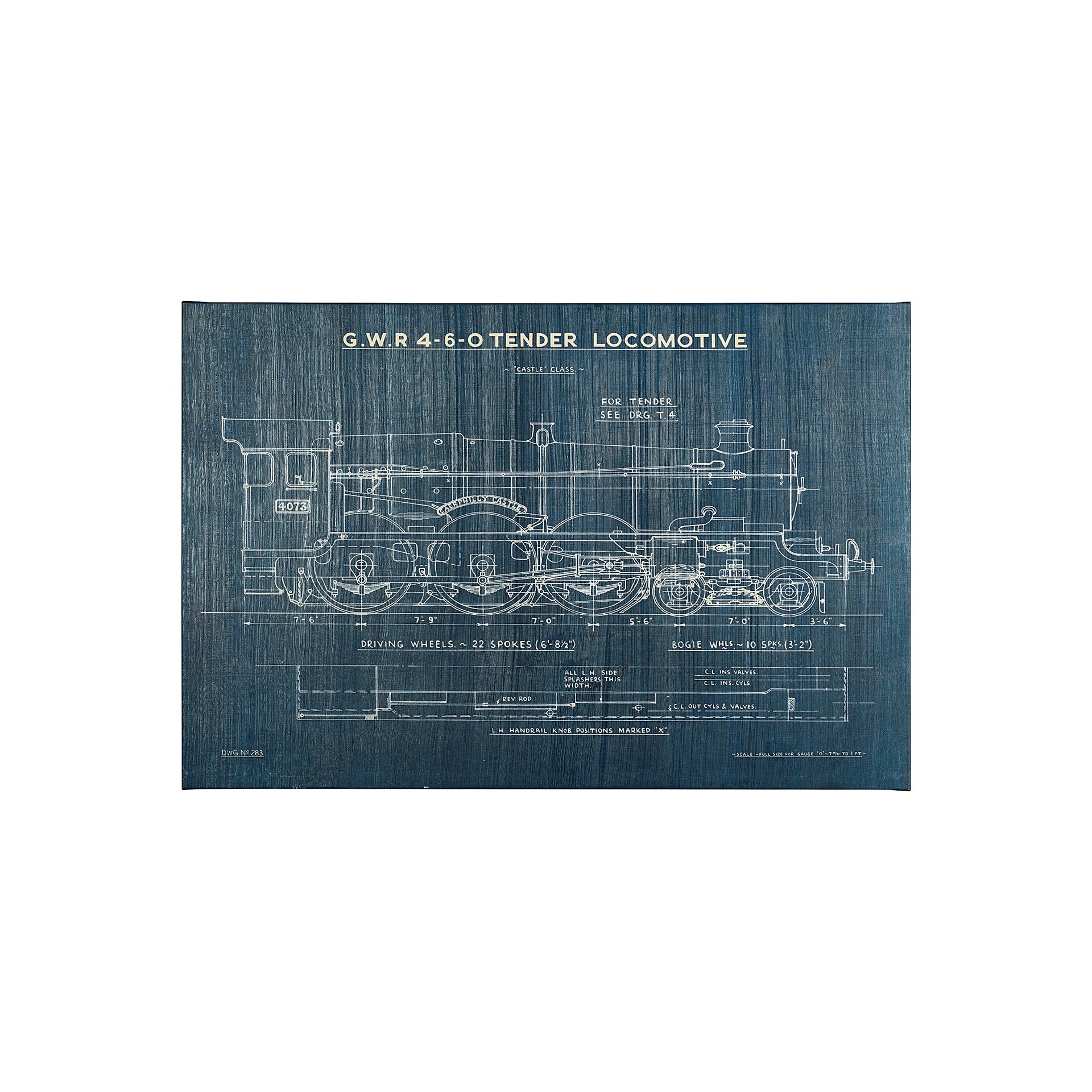 Locomotive Blueprint I (42 x 28)