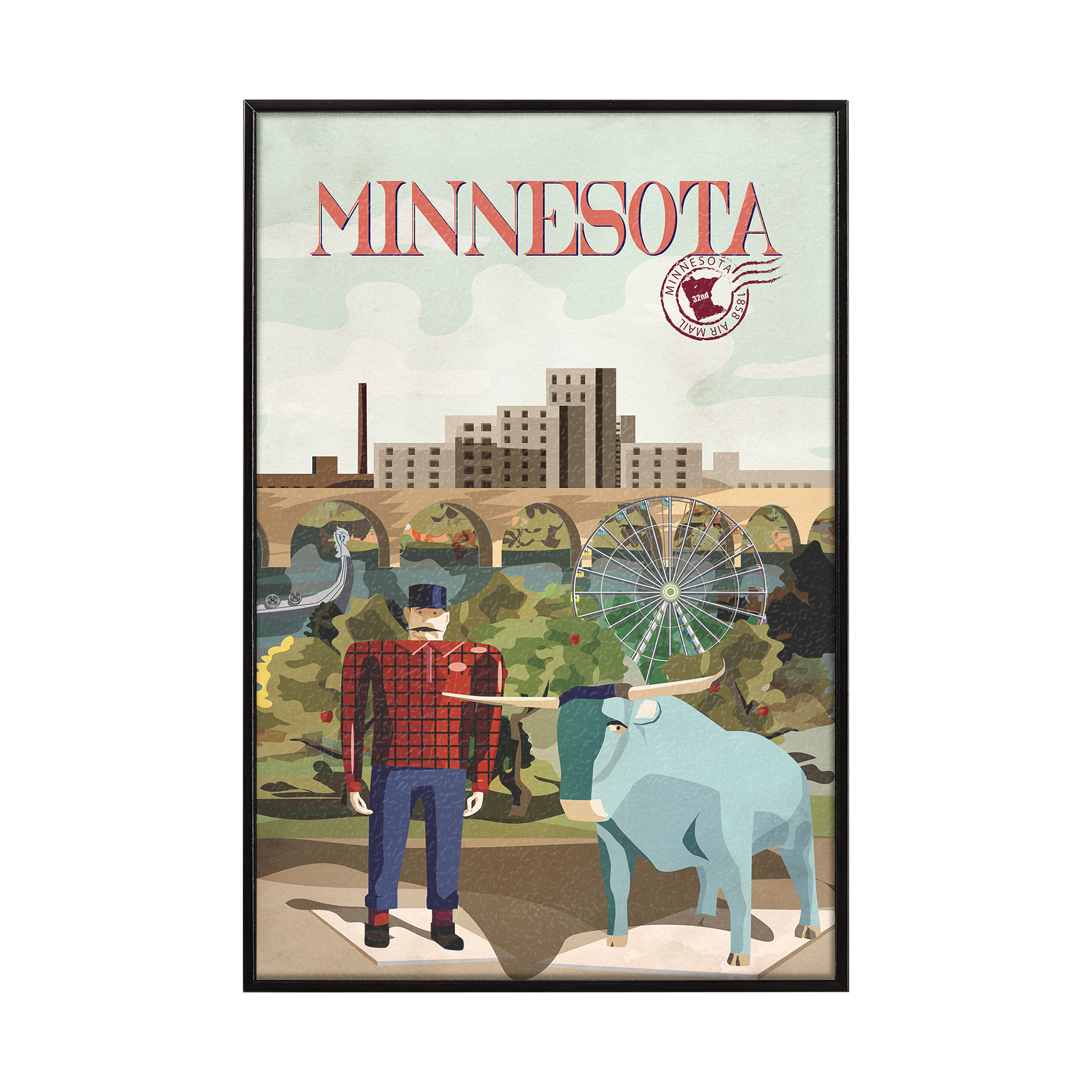 Minnesota Go (S) (11 x 16)