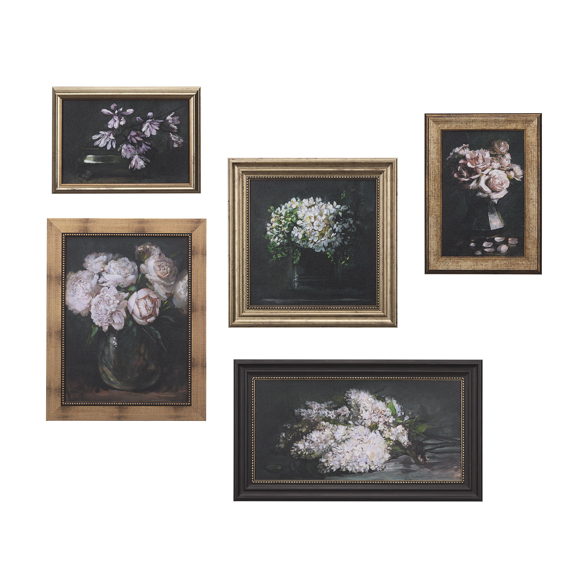 Still Life Flowers (Set of 5) (23 x 13)