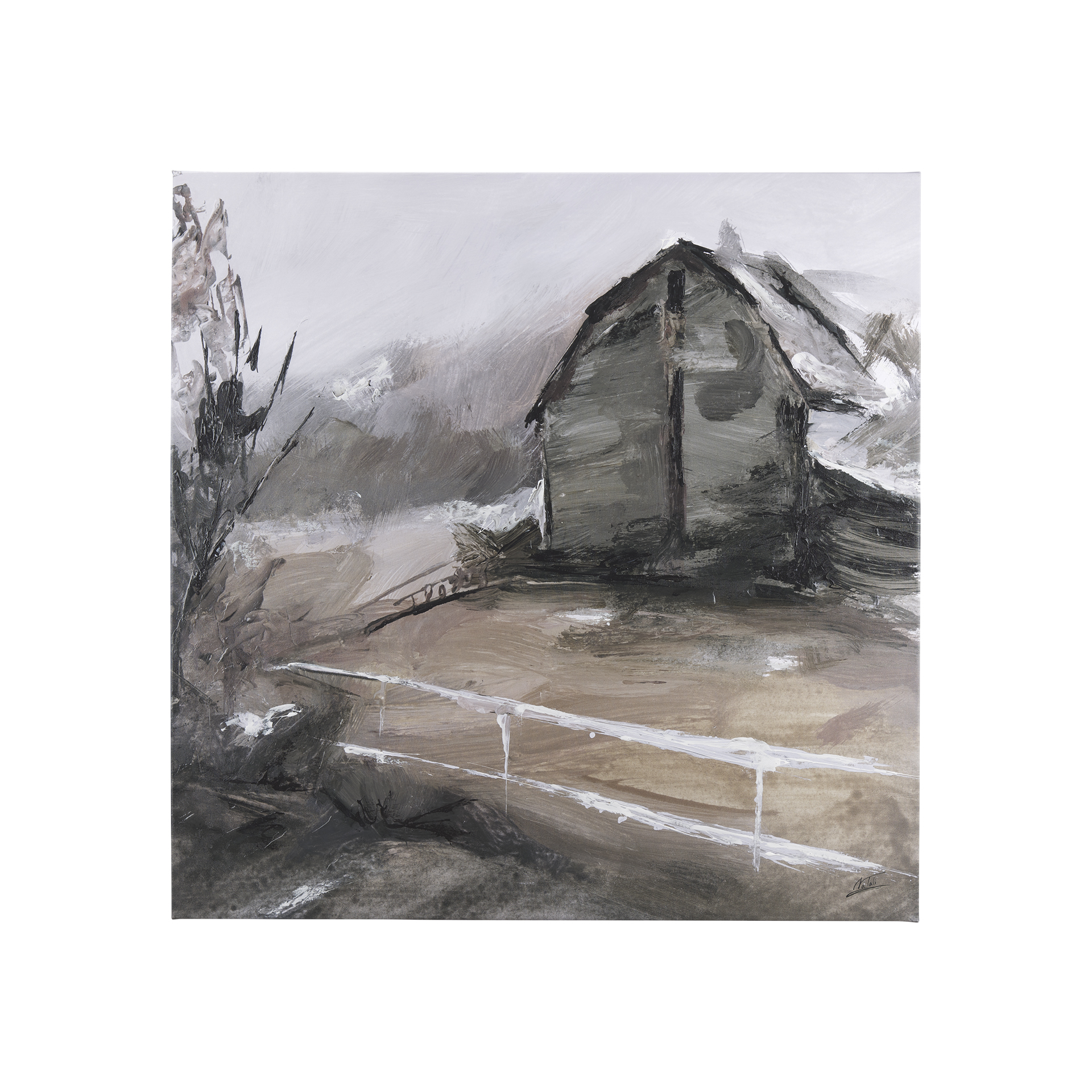 Late autumn in countryside I (30 x 30 )