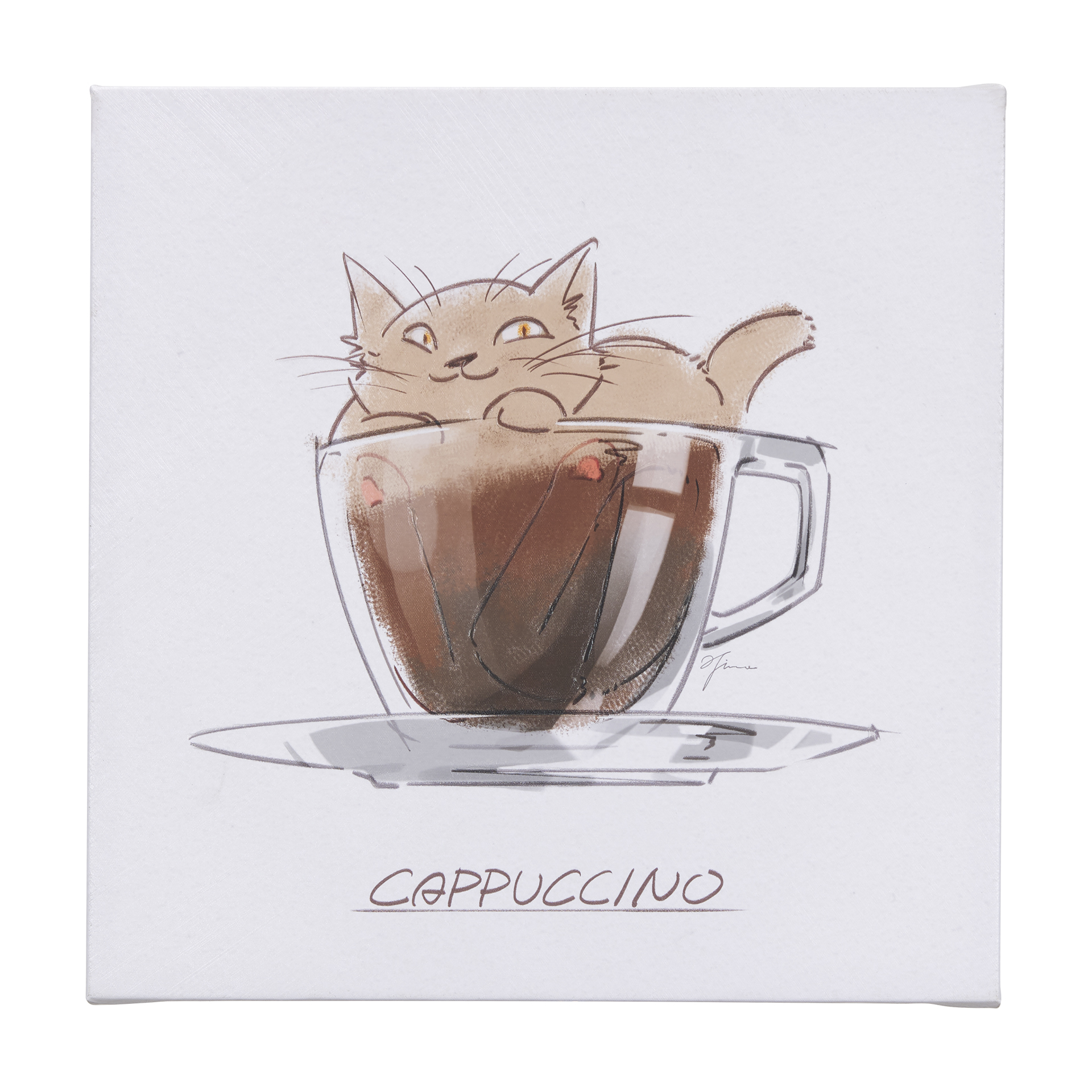 Coffee Cat II (20 x 20 )