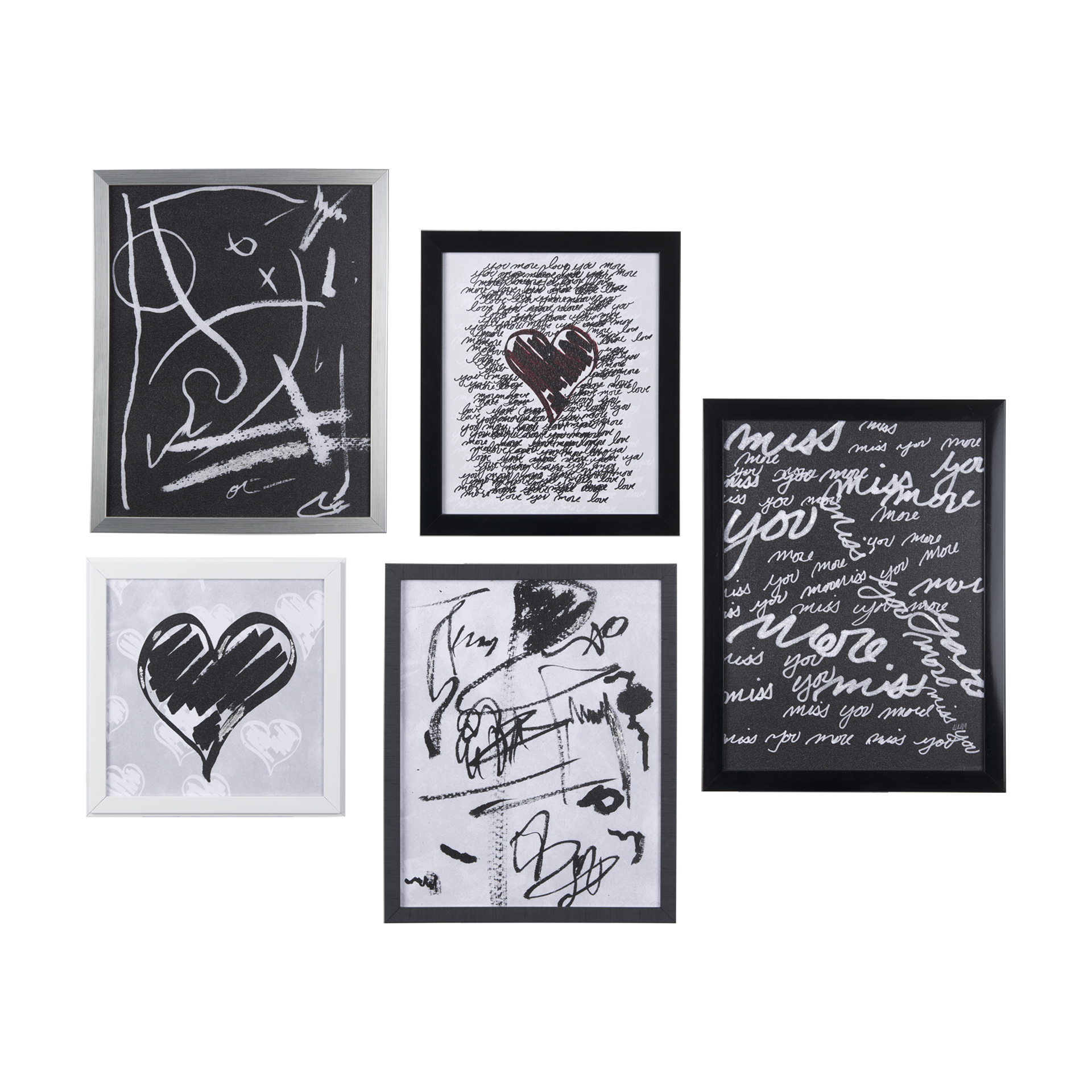 Game of Love (Set of 5) (87 x 75)