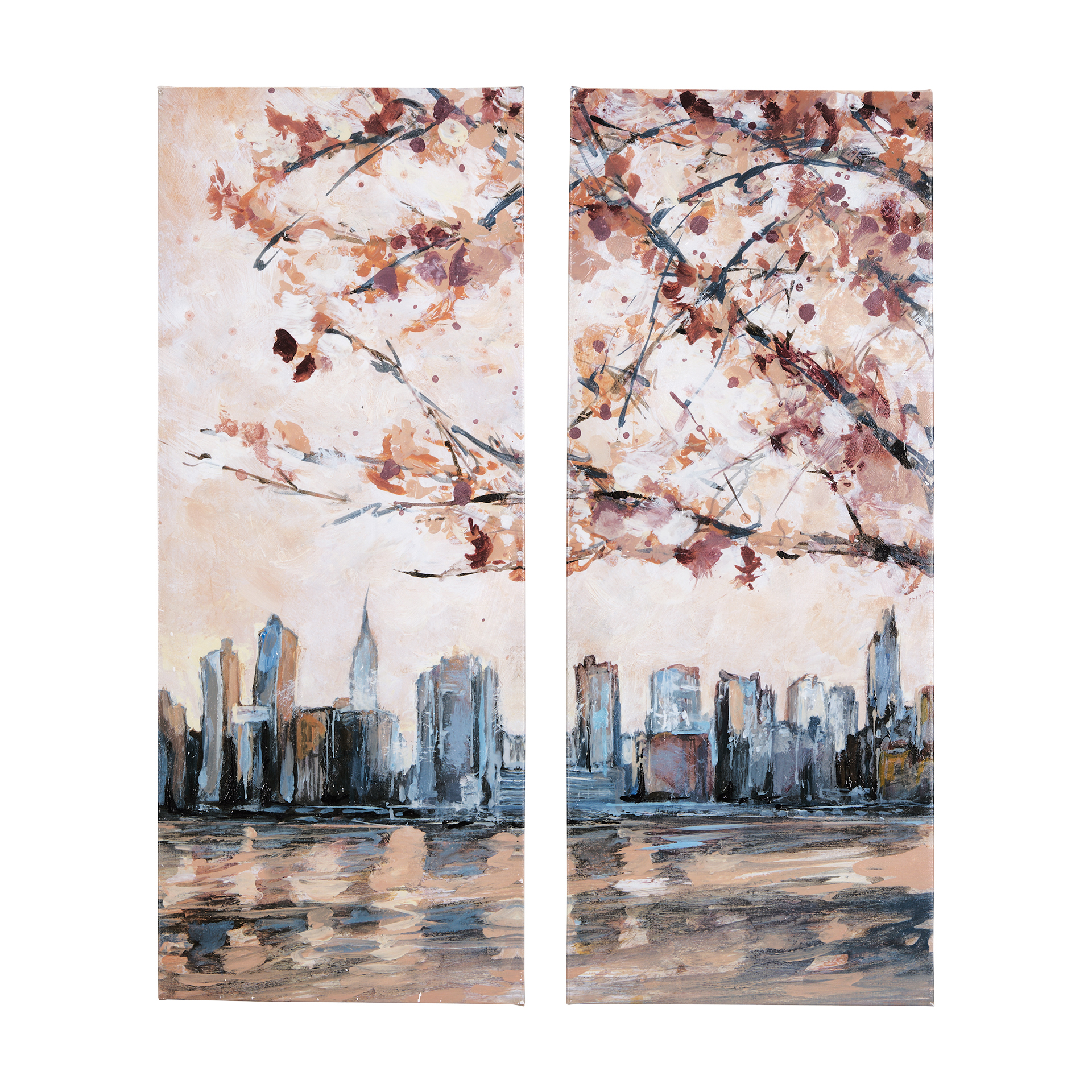 City Sunset (Set of 2)(28 x 70)