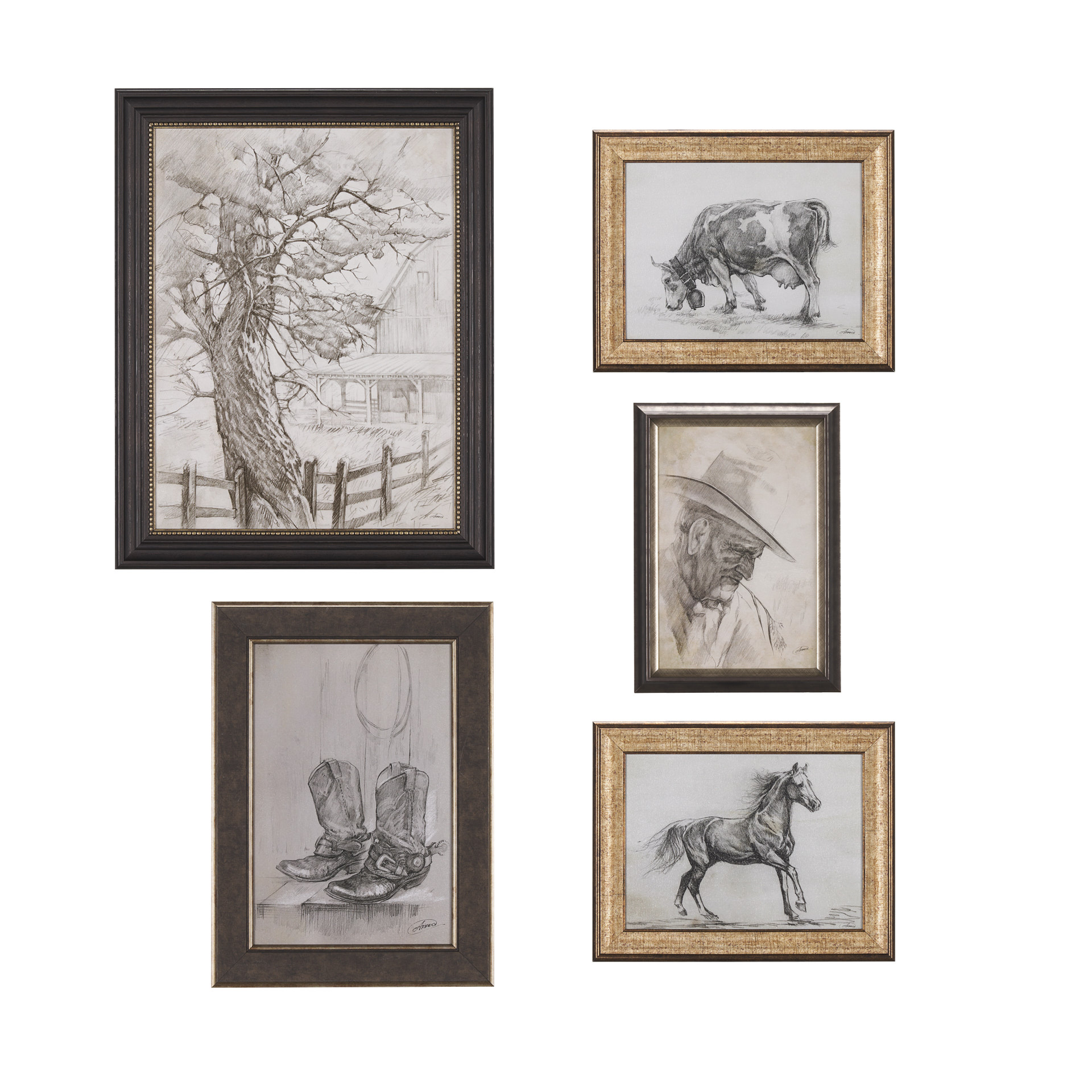 Cowboy Collection (Set of 5) (35 x 45)