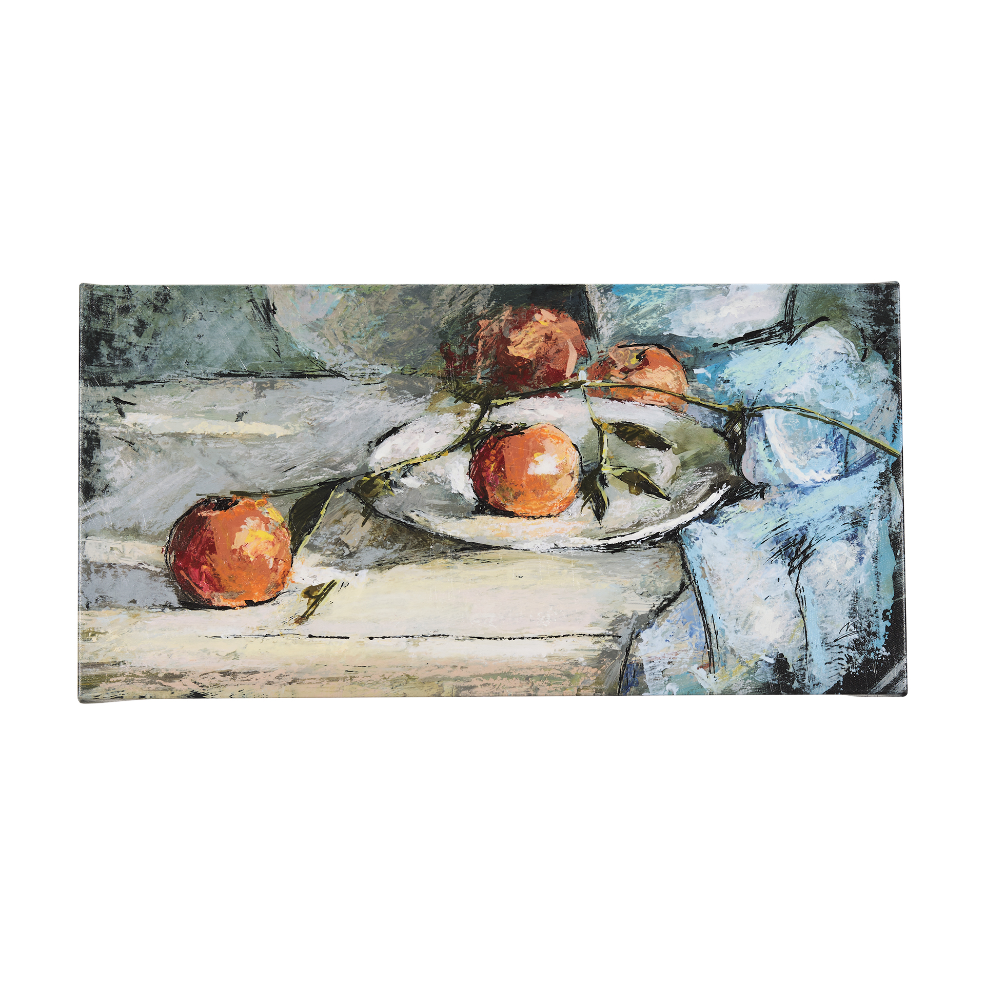 Still Life with Peaches (28 x 14)