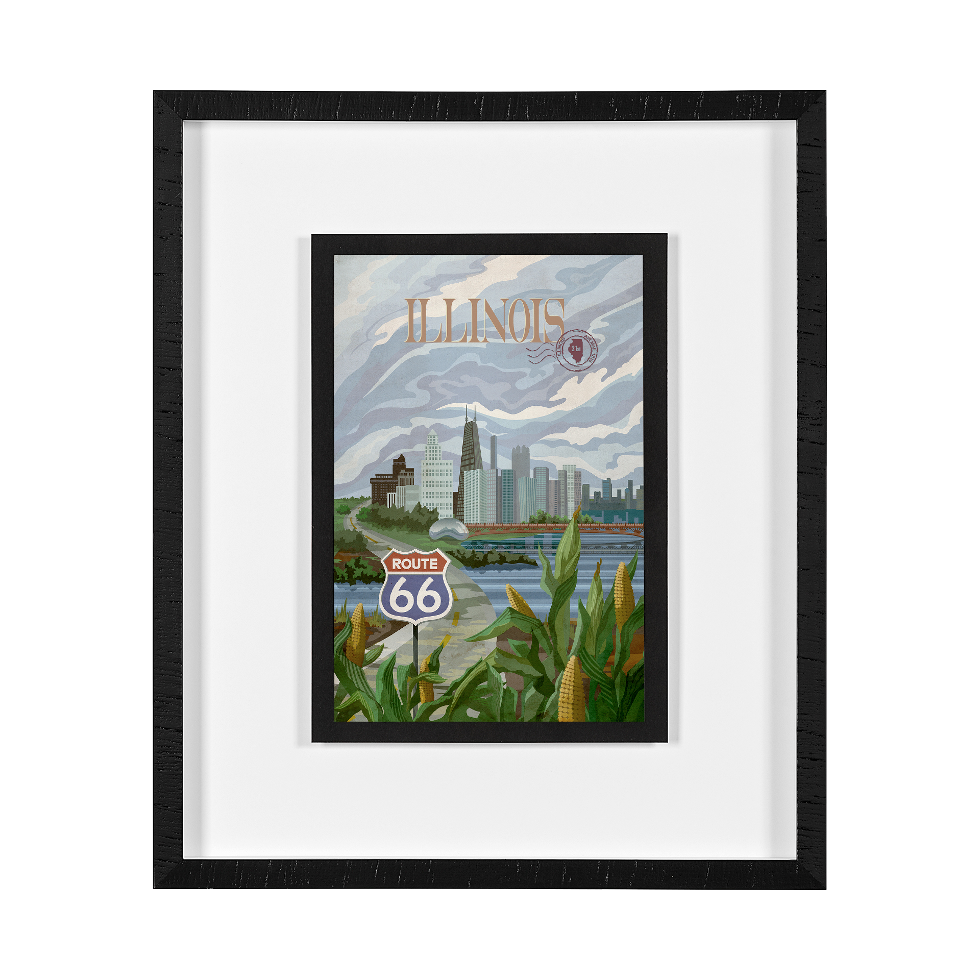 Illinois Go (M) (22 x 26)