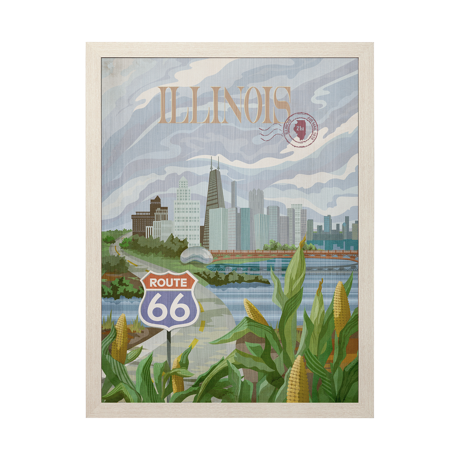 Illinois Go (L) (33 x 43)