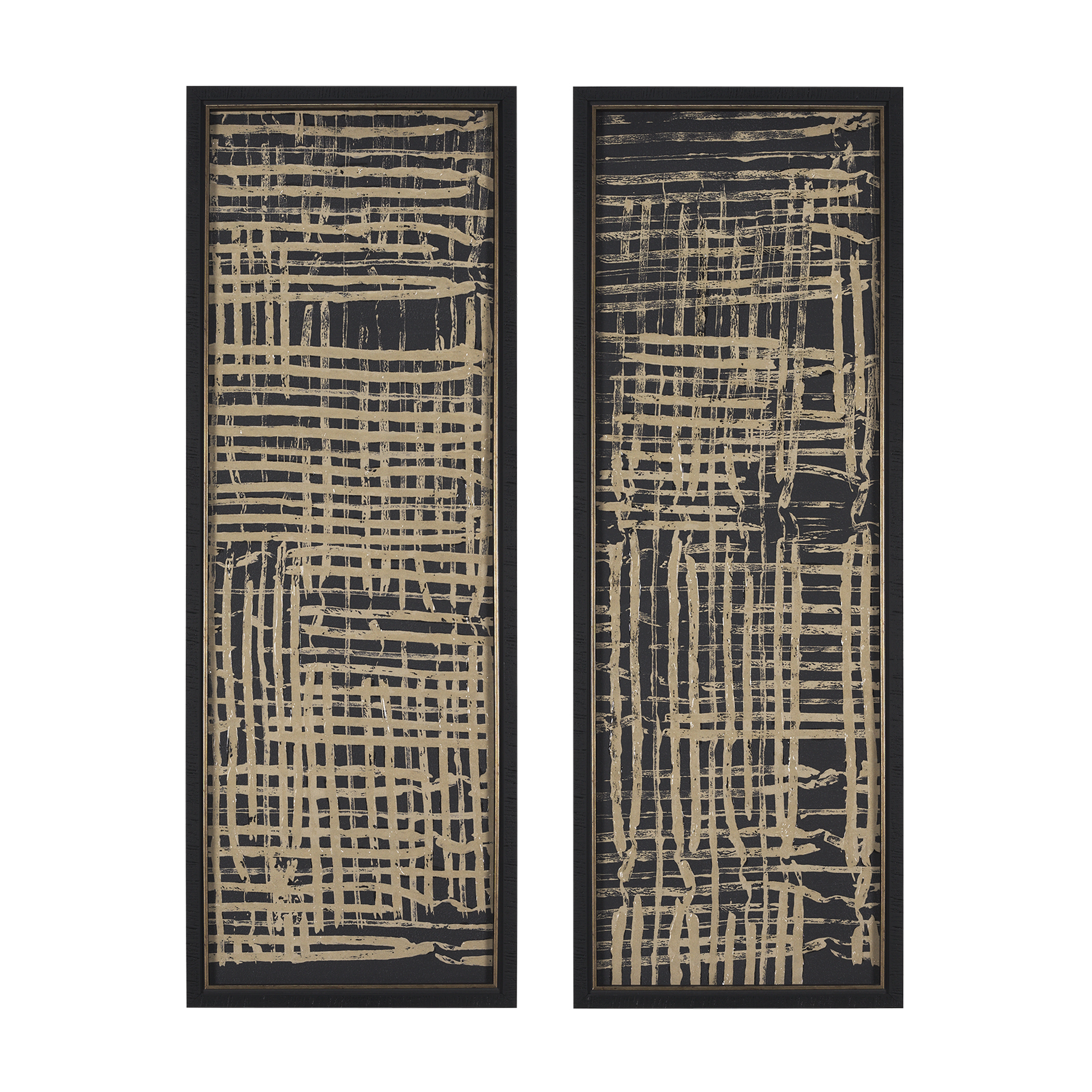 Woven Lines Tan (Set of 2)