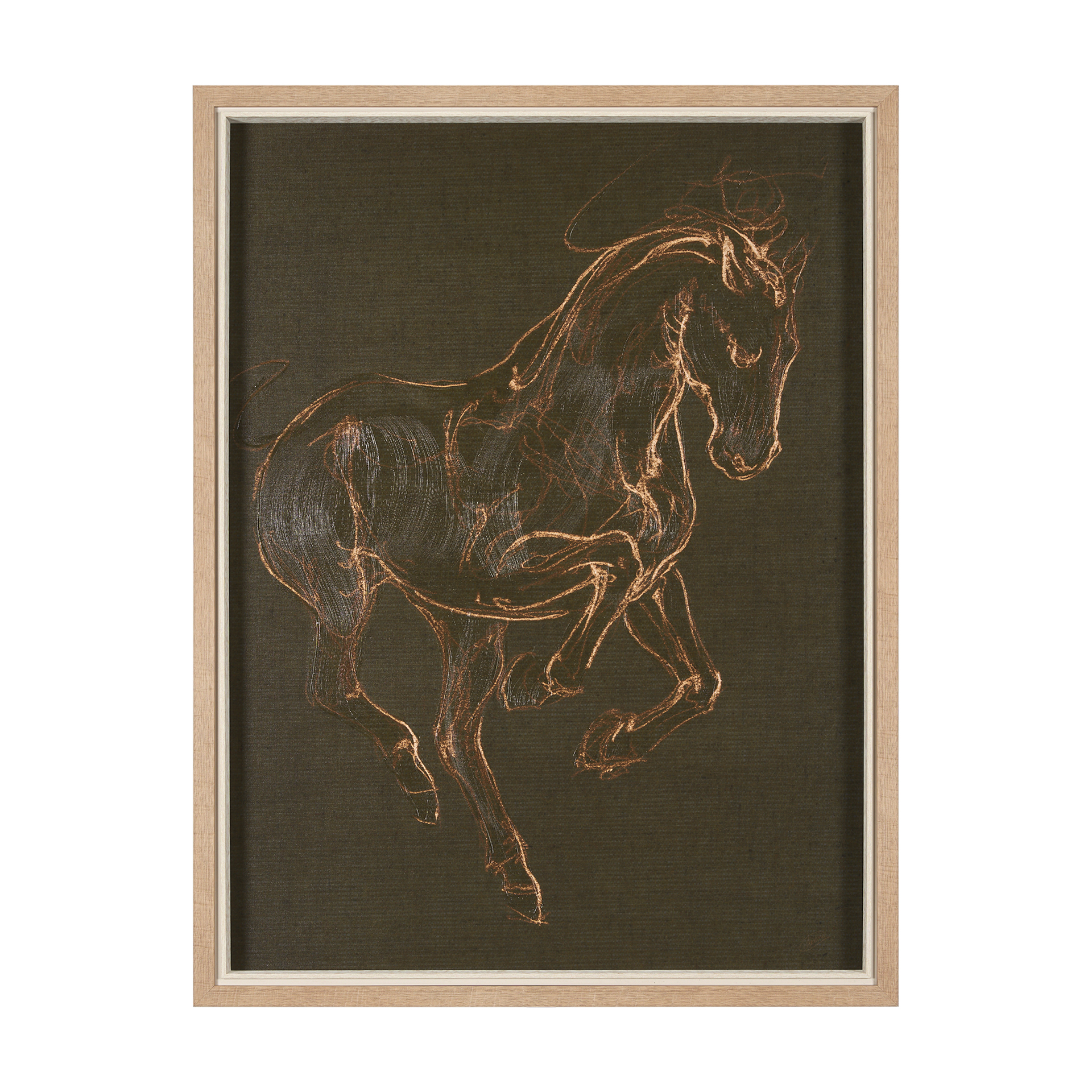 Horse III Olive (32 x 42)