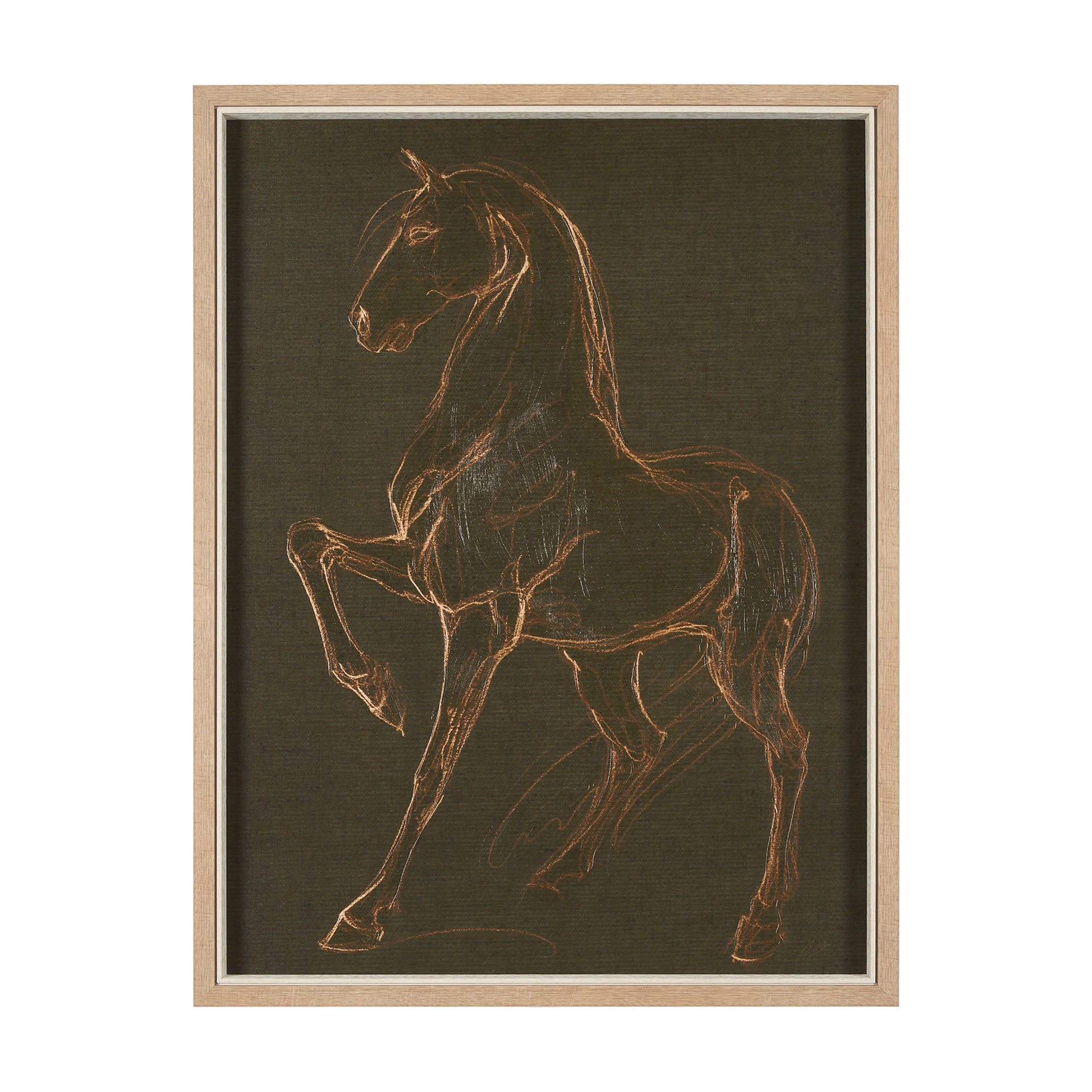 Horse IV Olive (32 x 42)