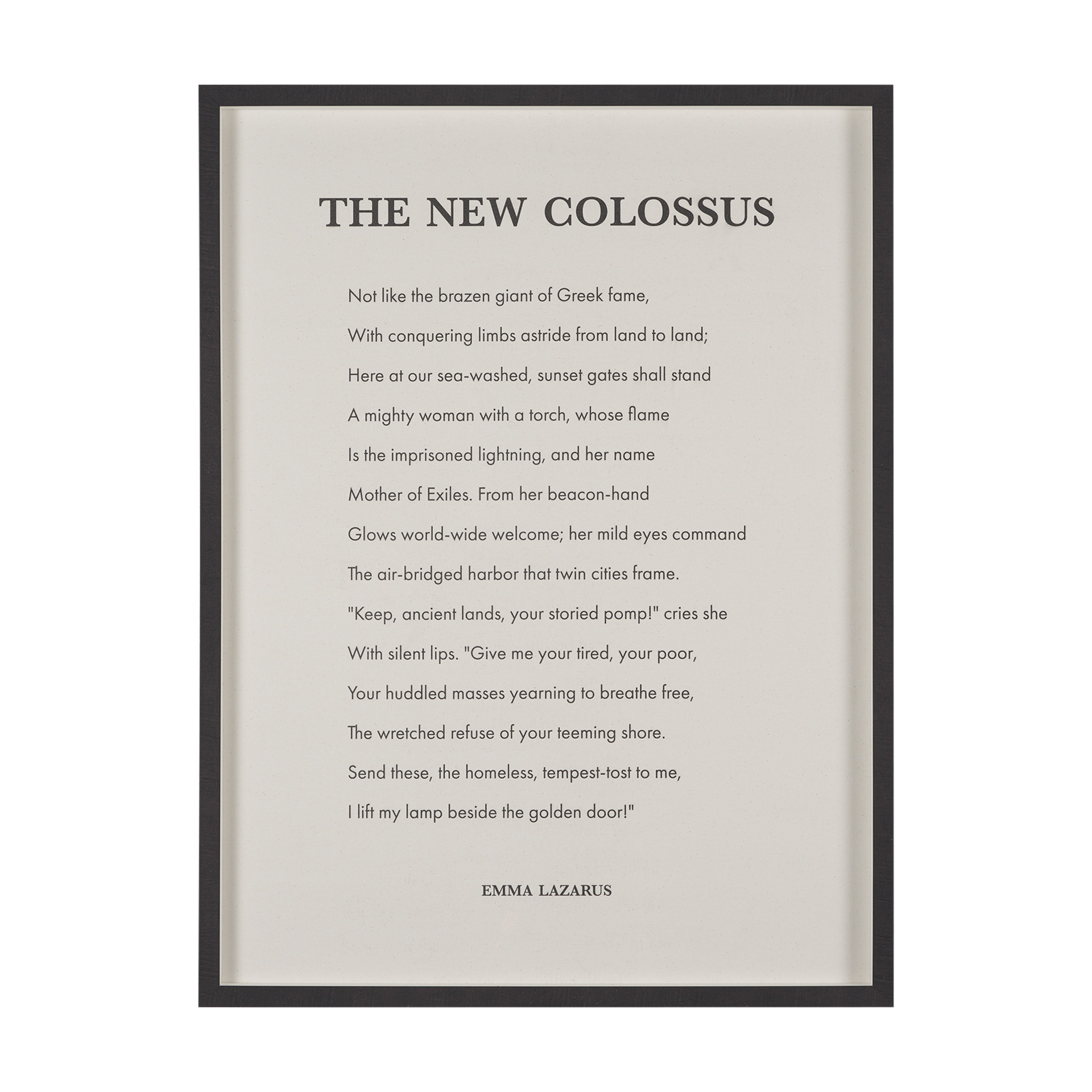 The New Colossus (32 x 42)