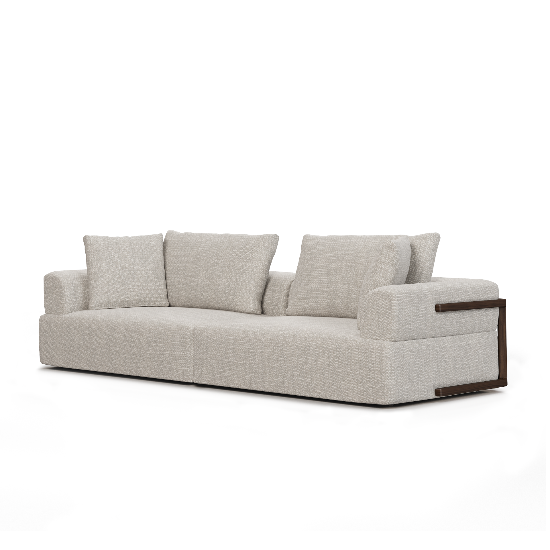 Gray Performance Fabric | 2 Piece Sofa Set A