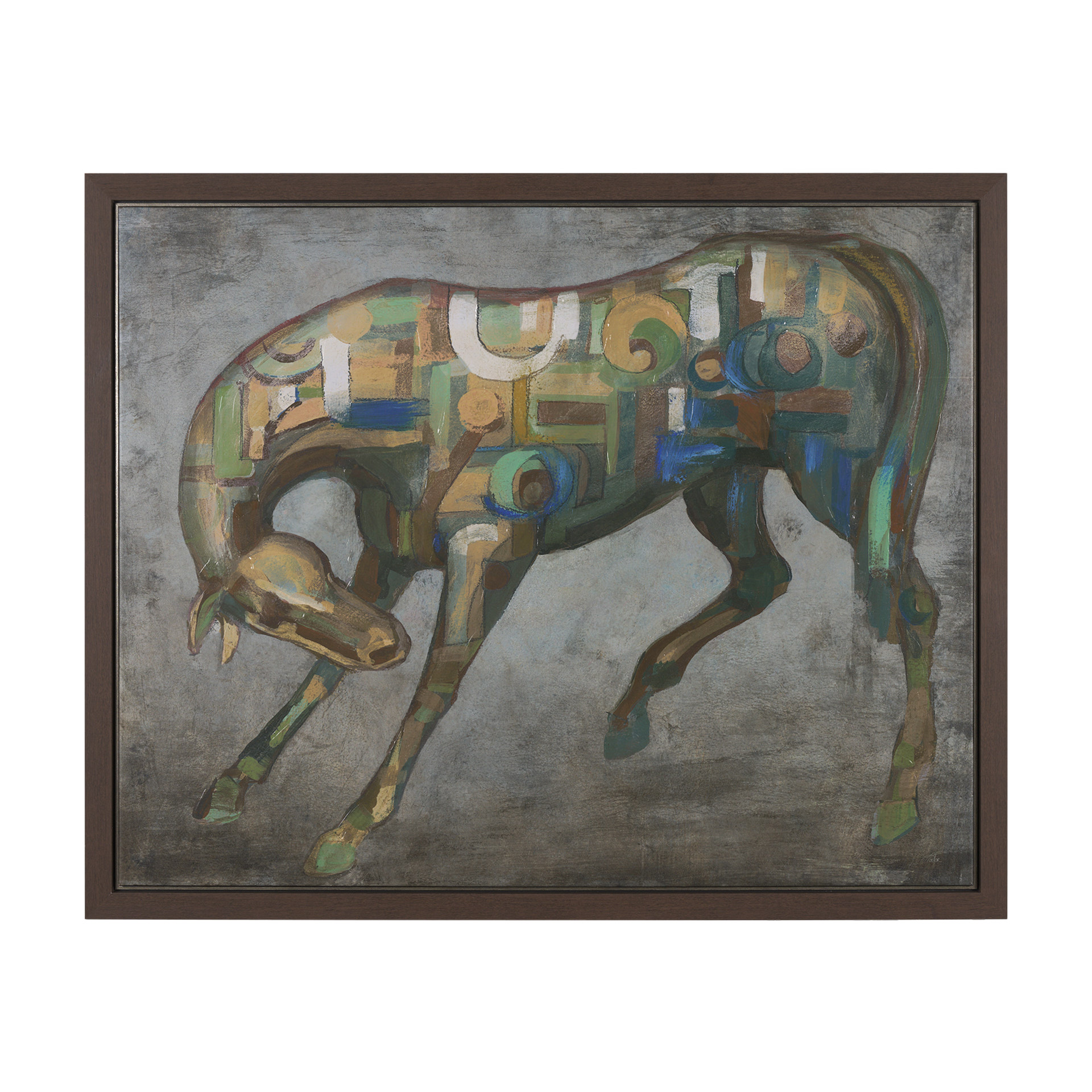 Mosaic Horse I (47 x 58)