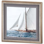 6342 - Sailing South by  Jorge Llovet a Hand Embelished Textured Framed Photo Art Print Matted under Glass