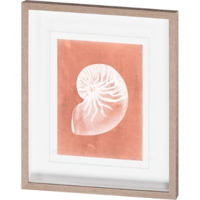 10108 - Sealife on Coral V by Vision Studio a Hand Embellished Textured Framed Art Print Matted under Glass