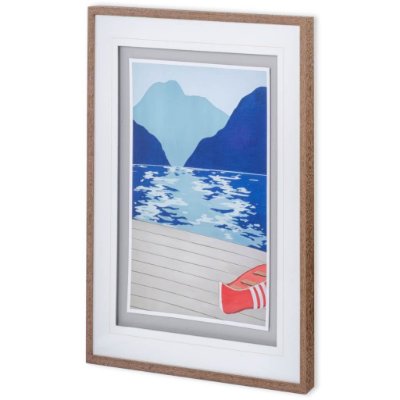 10138 - Afternoon Canoe by Dimond, David a Framed Art Print Matted under Glass