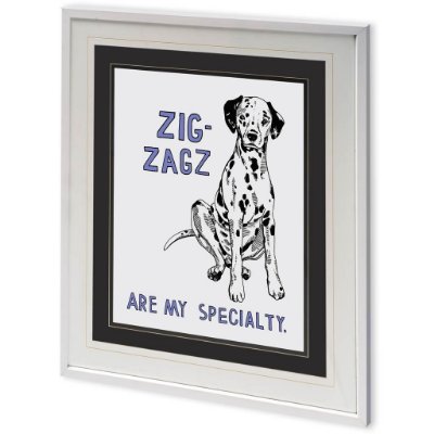 10307 - Dalmation by Natasha Marie a Framed Art Print Matted under Glass