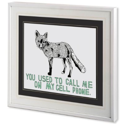10308 - Fox by Marie, Natasha a Framed Art Print Matted under Glass