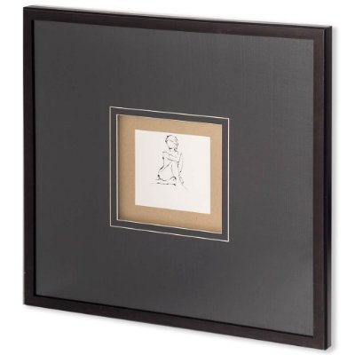10312 - Contour Figure 2 by Stefano Altamura a Hand Embellished Textured Framed Art Print Matted under Glass