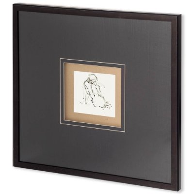 10313 - Contour Figure 4 by Stefano Altamura a Hand Embellished Textured Framed Art Print Matted under Glass