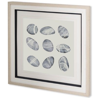 10386 - River Worn I by Grace Popp a Framed Art Print Matted under Glass
