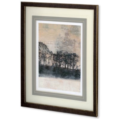 10471 - Blush Treeline II by Jennifer Goldberger a Framed Art Print Matted under Glass